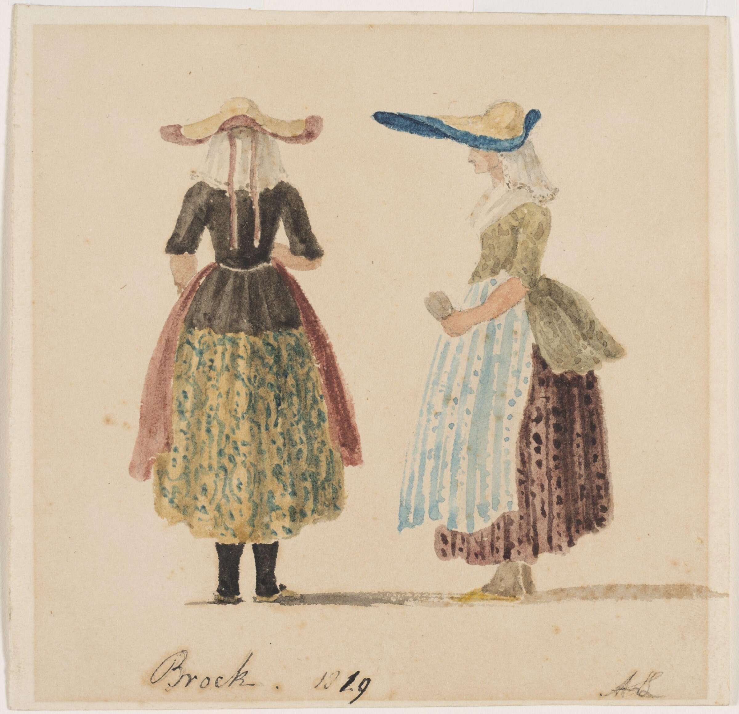 Drawing, Amelia Long, 1819