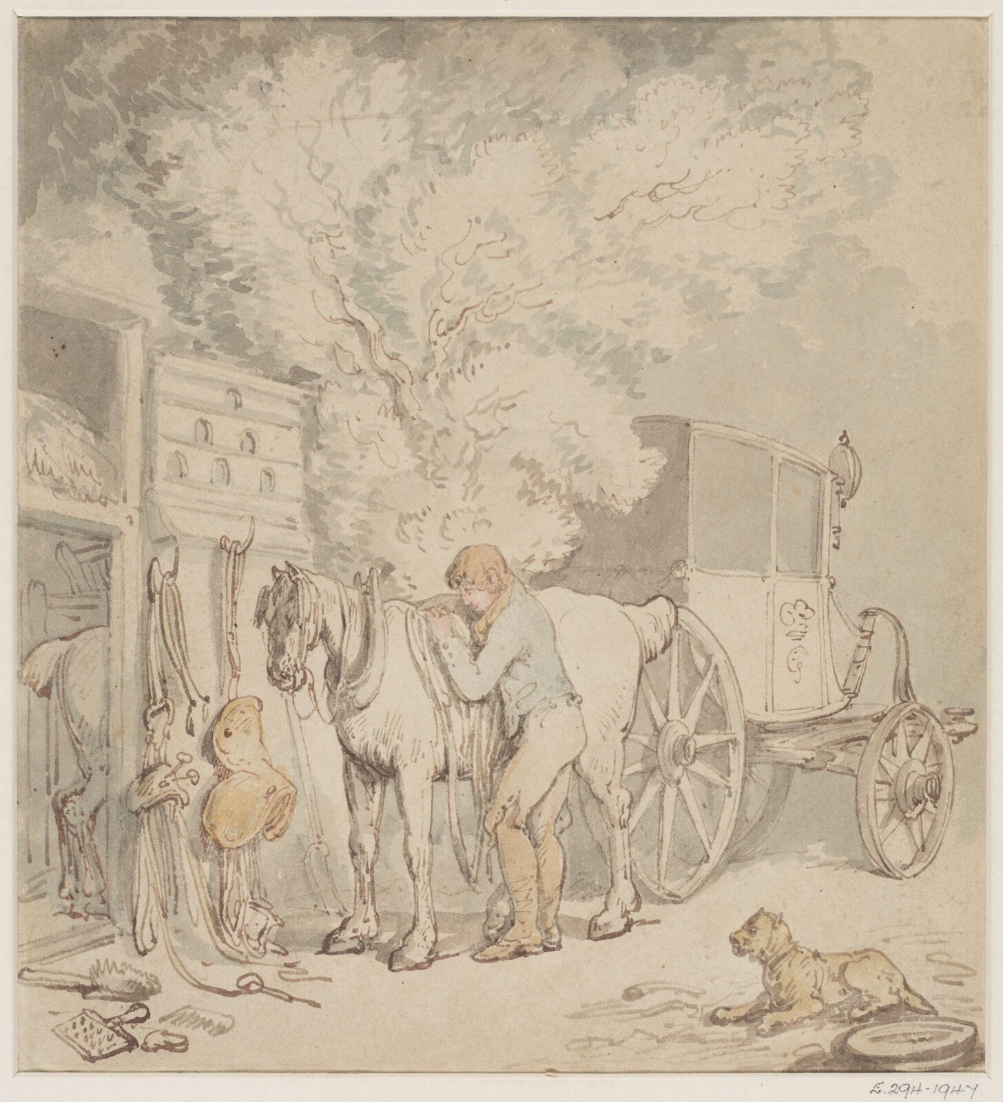 The Post Boy, Thomas Rowlandson, 1800-25