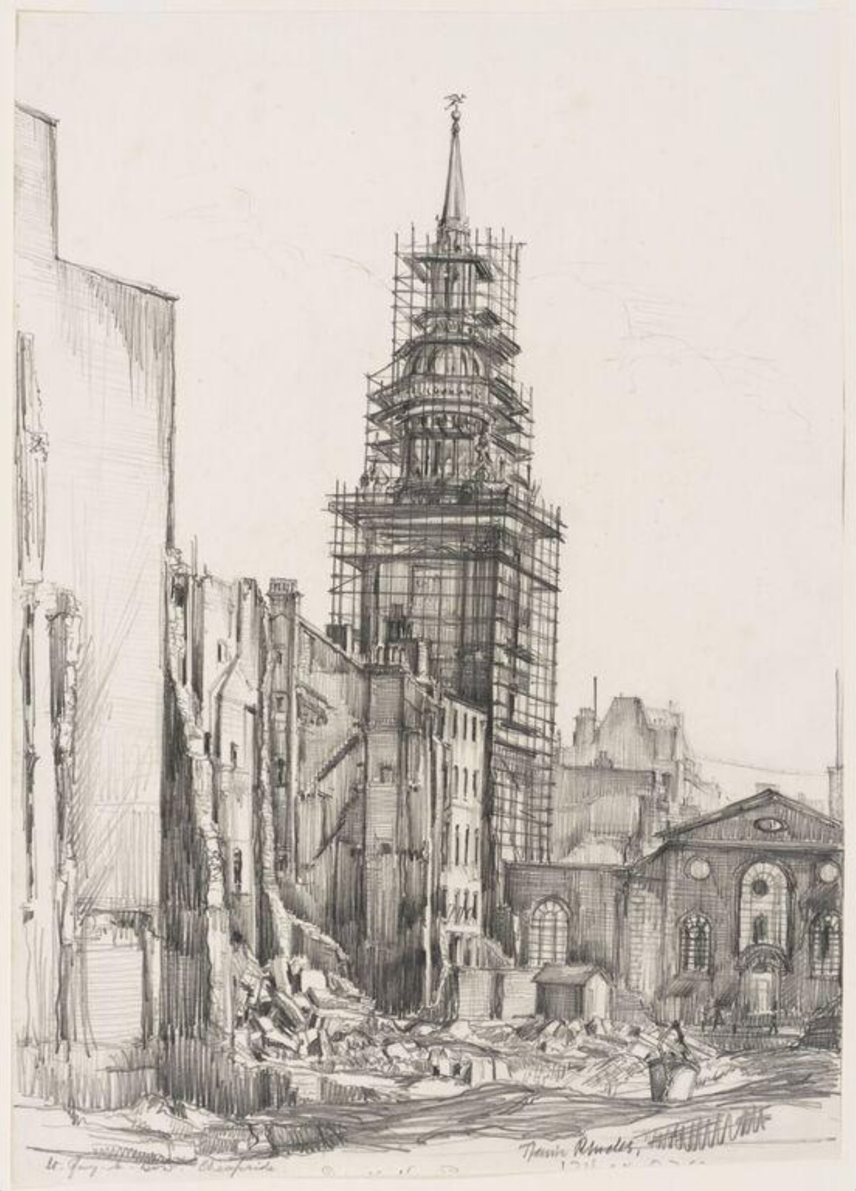 Drawing, Marion Rhodes, ca. 1941-42