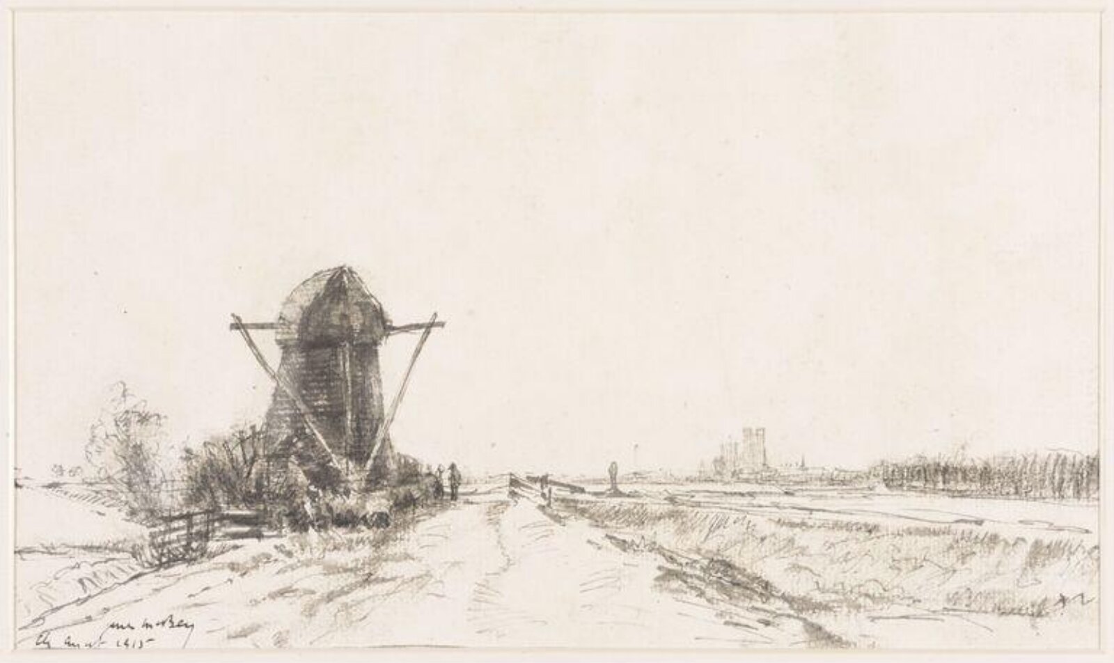 Drawing, James McBey, August 1915
