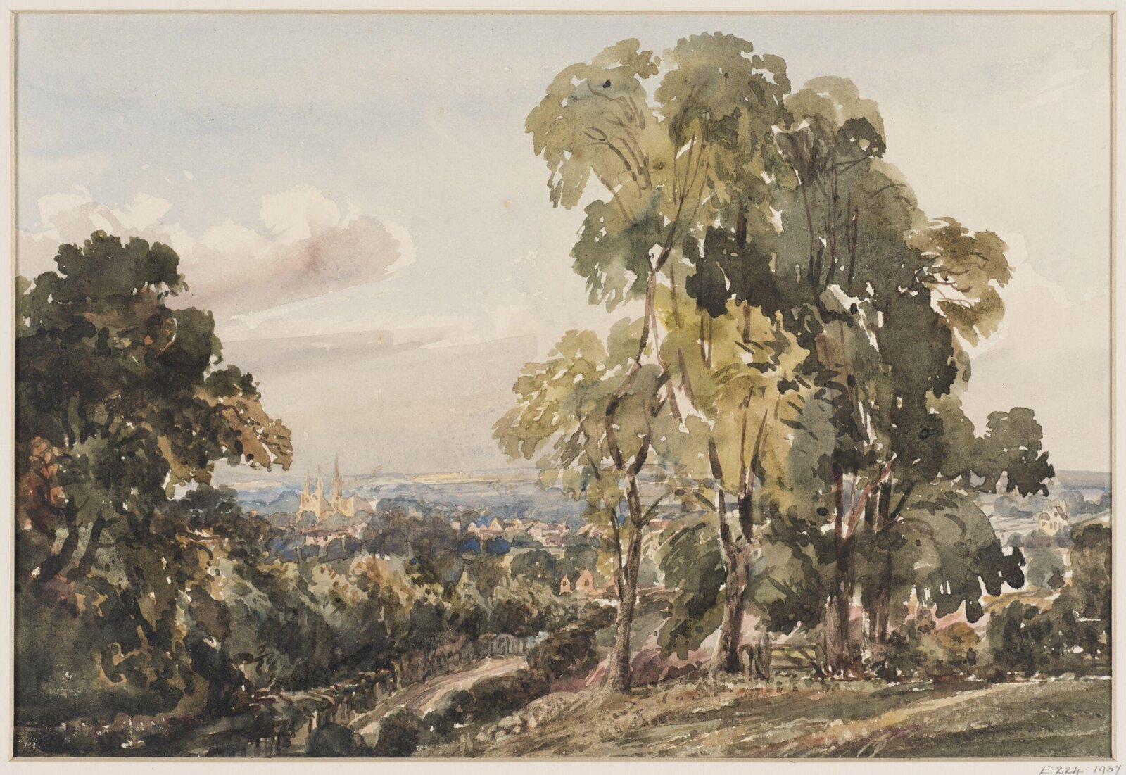 Lichfield, from Aldershawe, Henry H. Lines, c.1820s-c.1830s