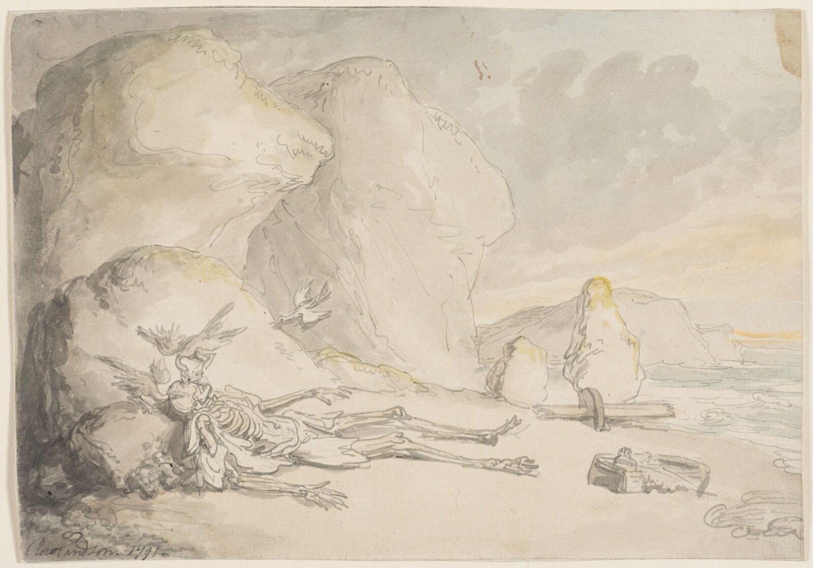 Dreadful Deaths, Thomas Rowlandson, 1791
