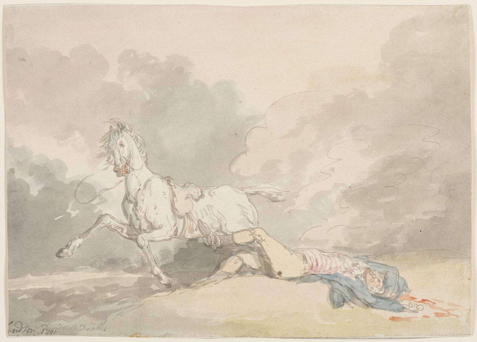 Dreadful Deaths, Thomas Rowlandson, 1791