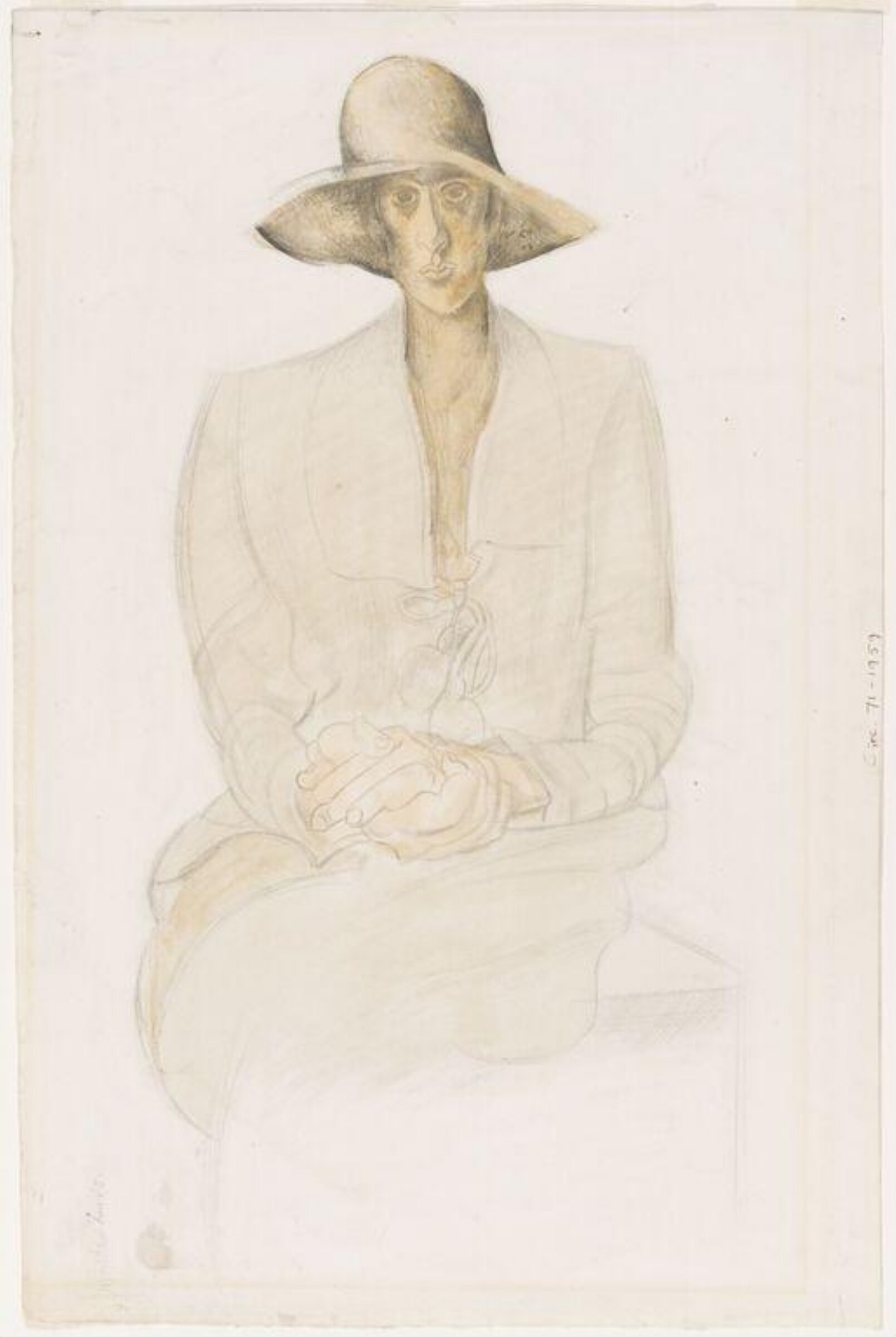 Portrait of Virginia Woolf, Wyndham Lewis, 1921