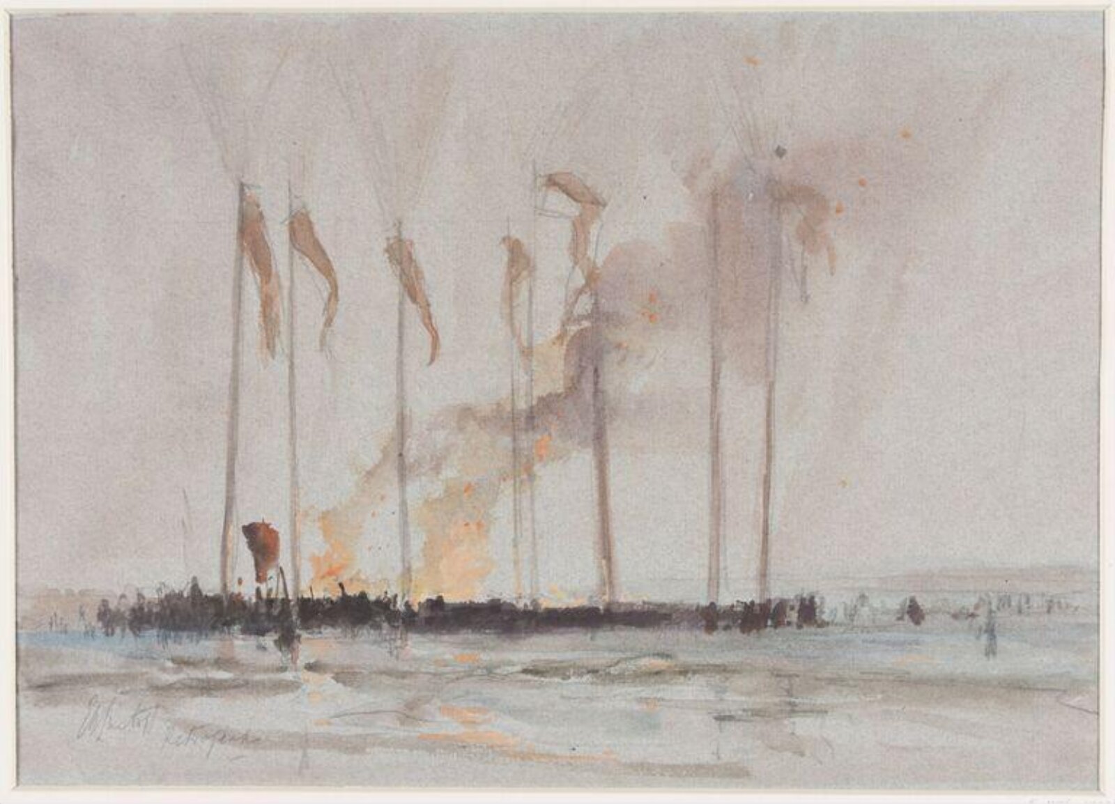 Watercolour, Edward Barnard Lintott, c. 1918