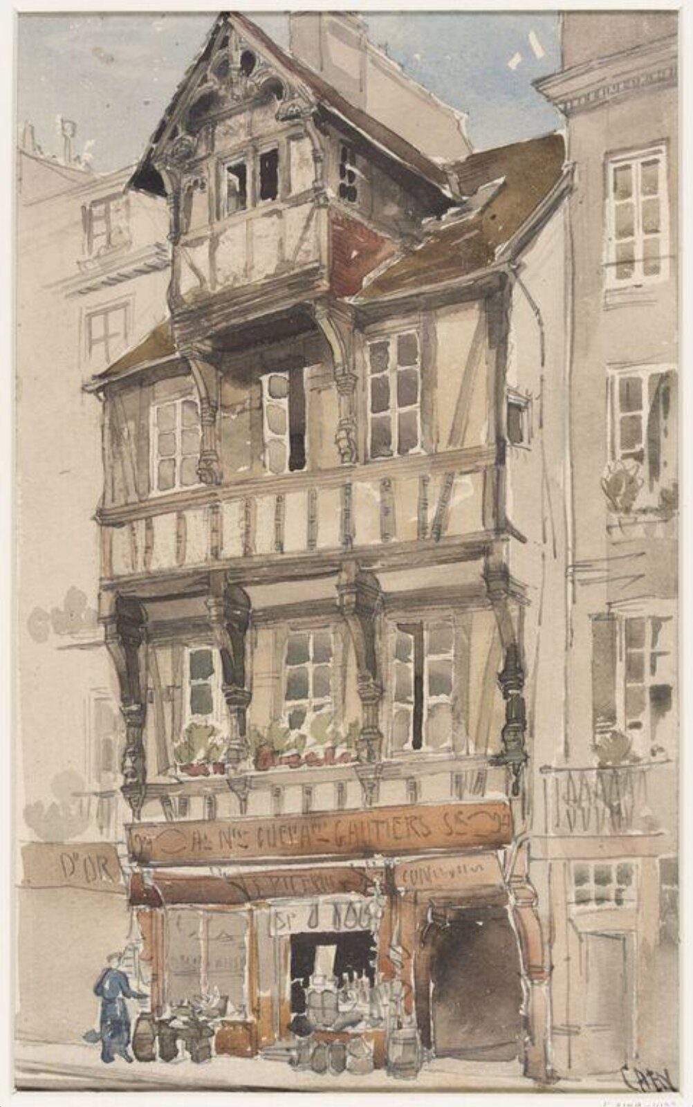 Drawing, W. R. Lethaby, late 19th-early 20th century