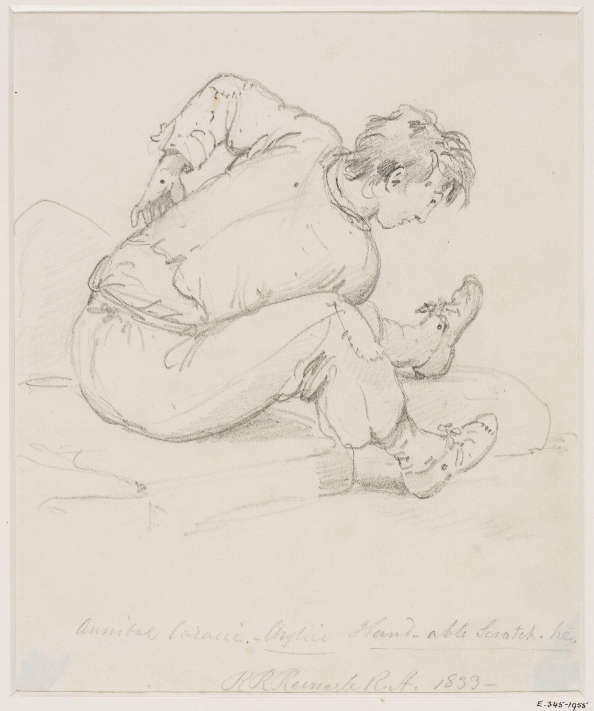 Annibal Caracci. <i>Angelice Hand-able Scratch.he</i>, Ramsey Richard Reinagle, 1833