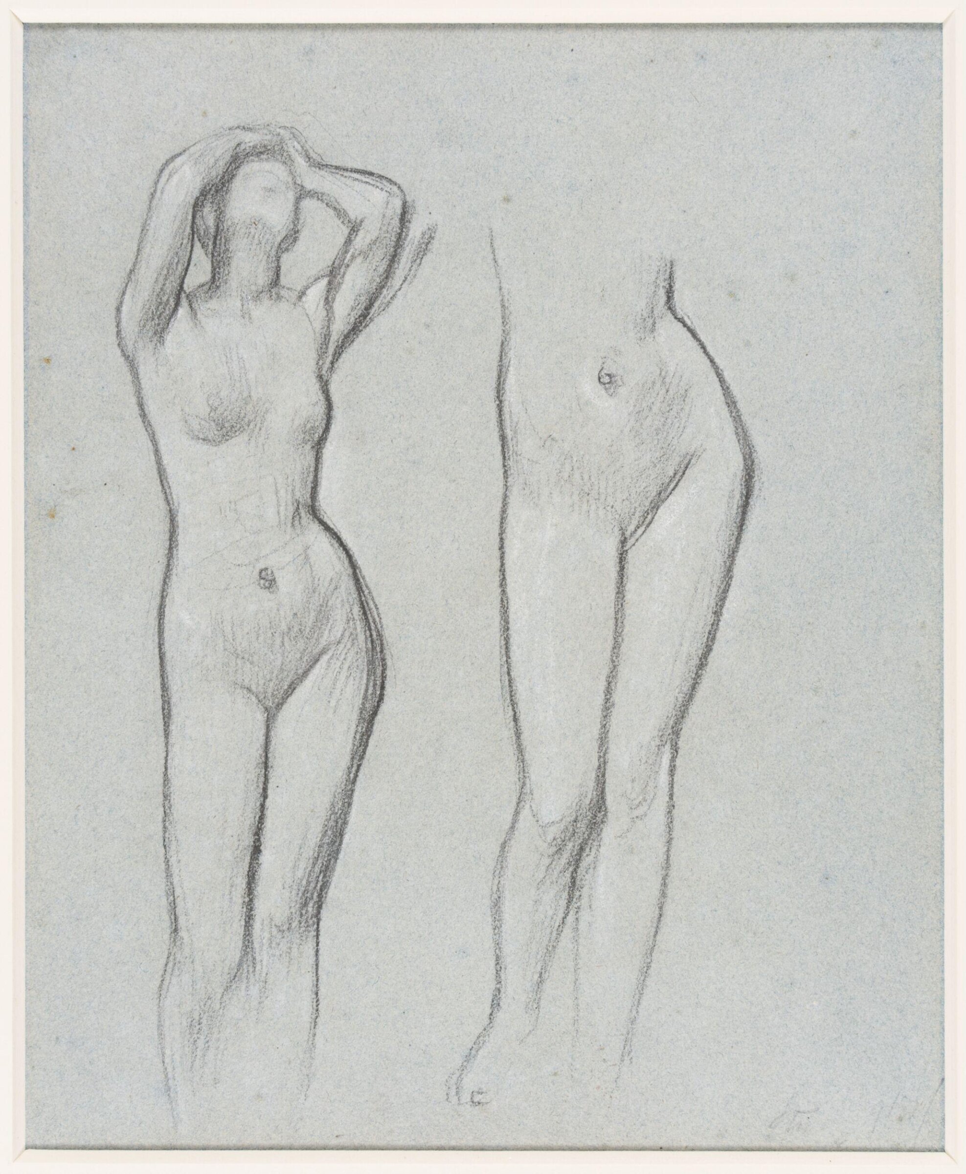 Two studies for 'Electra at the tombo of Agamemnon', Frederic Lord Leighton, Mid-19th century