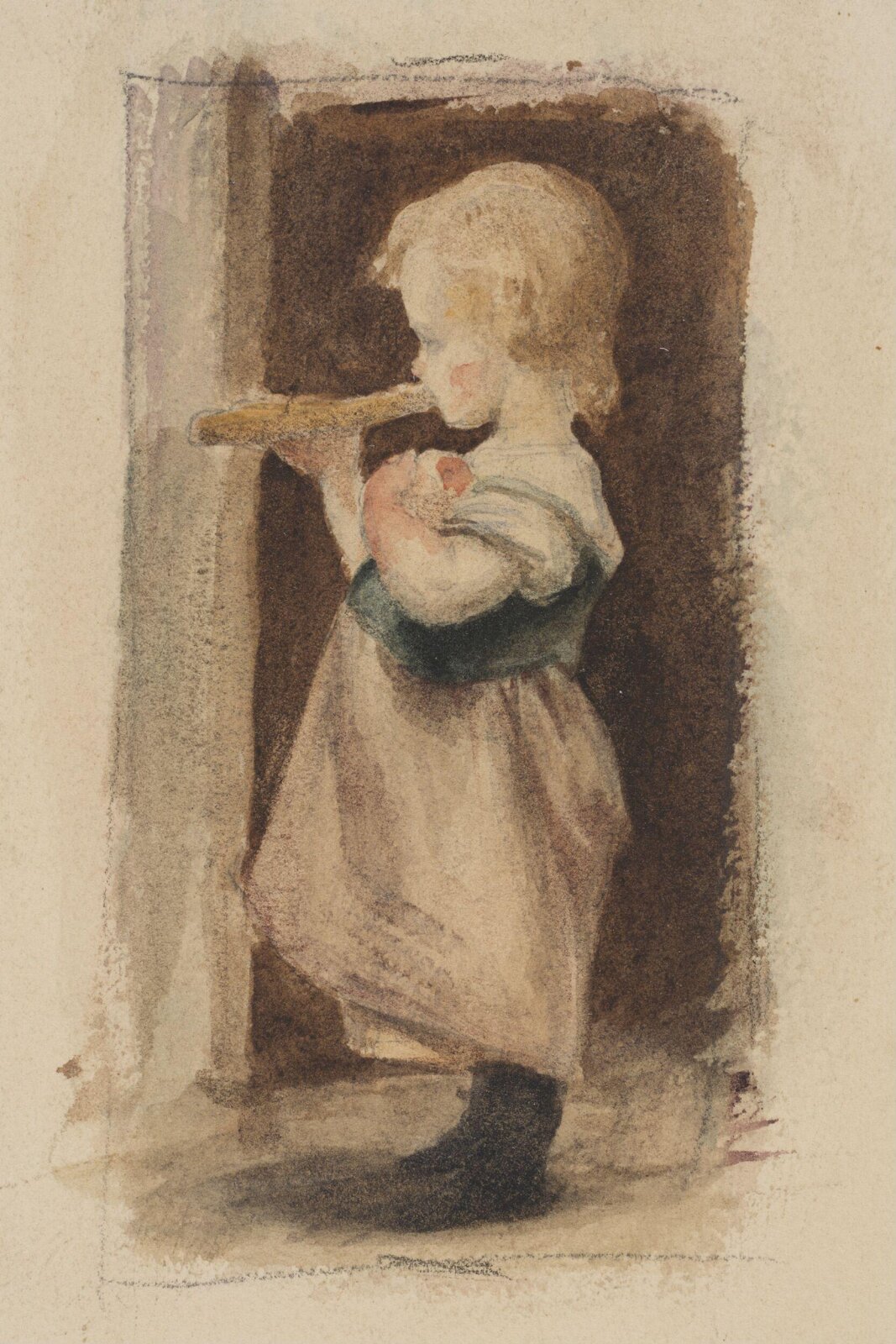 Watercolour drawing, Frederic Lord Leighton, Mid-19th century