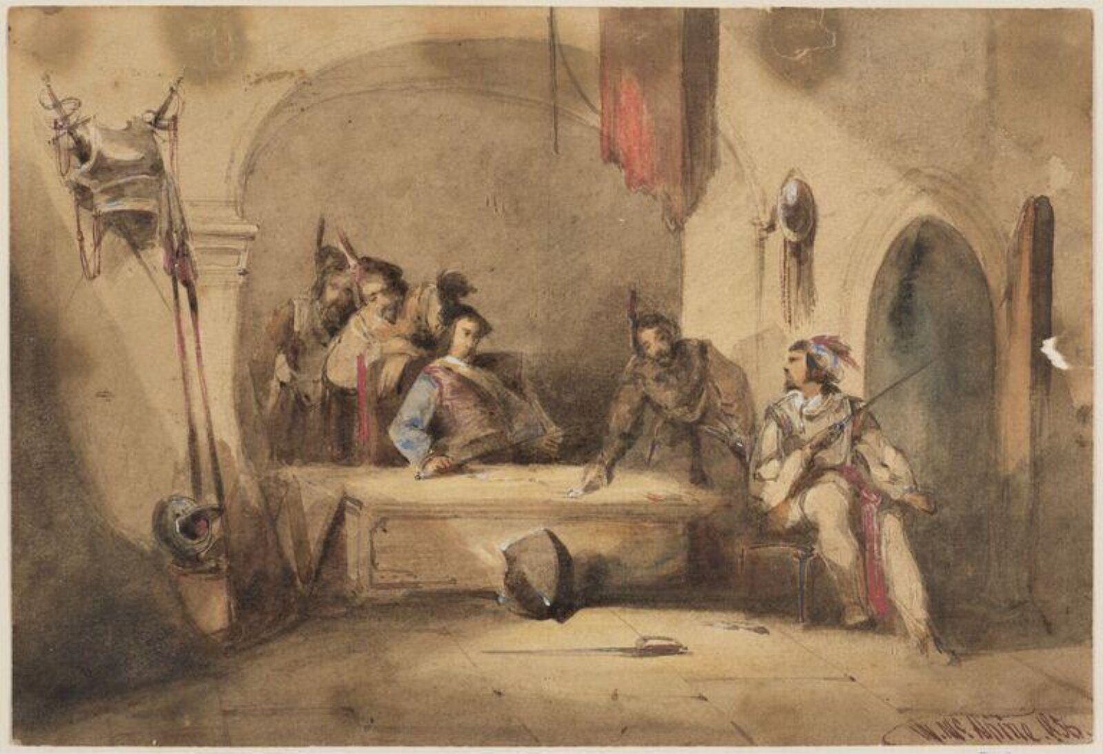 Drawing, William McAlpine, mid 19th century