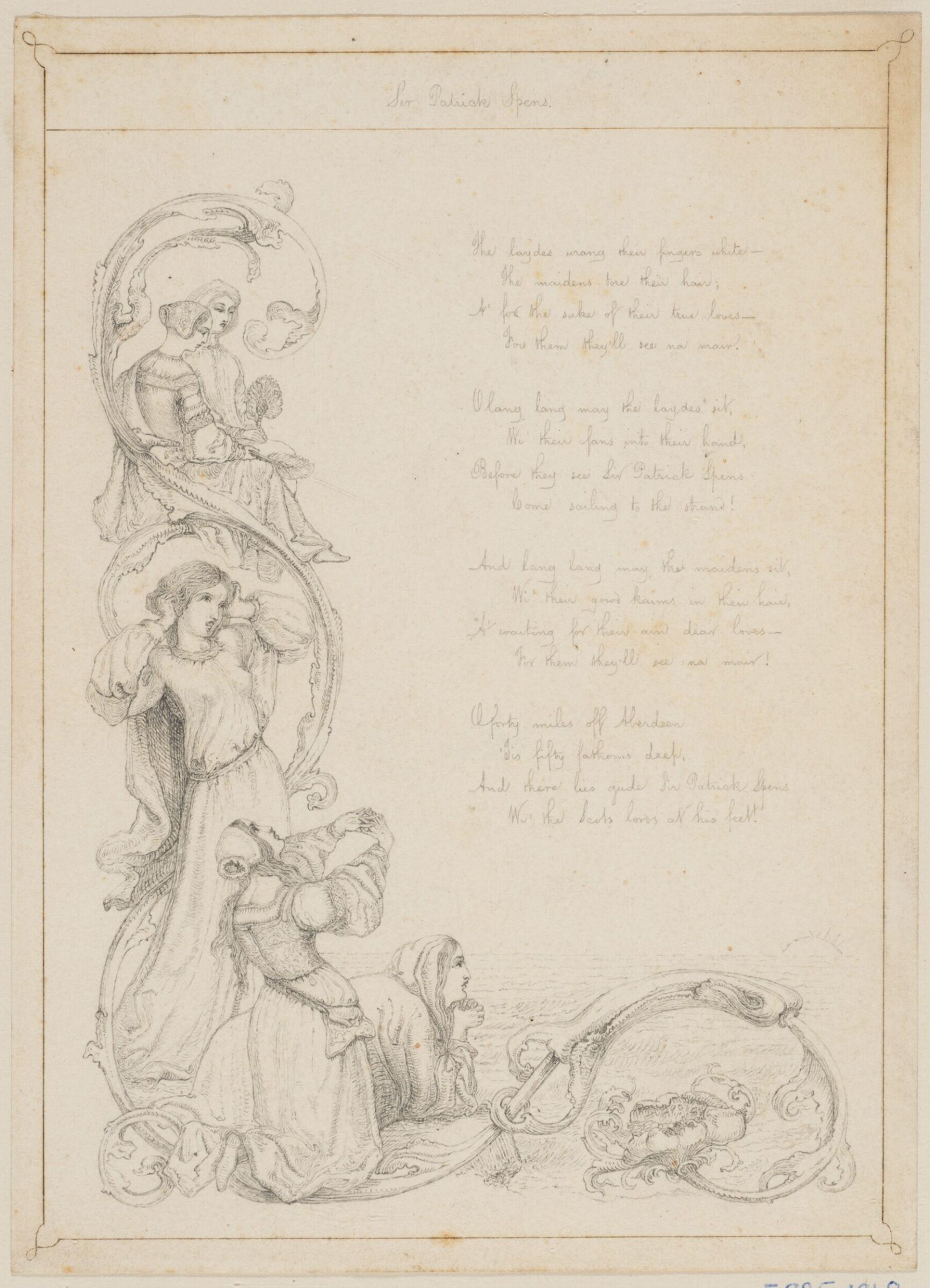 Drawing, Daniel Maclise, 1806-1870