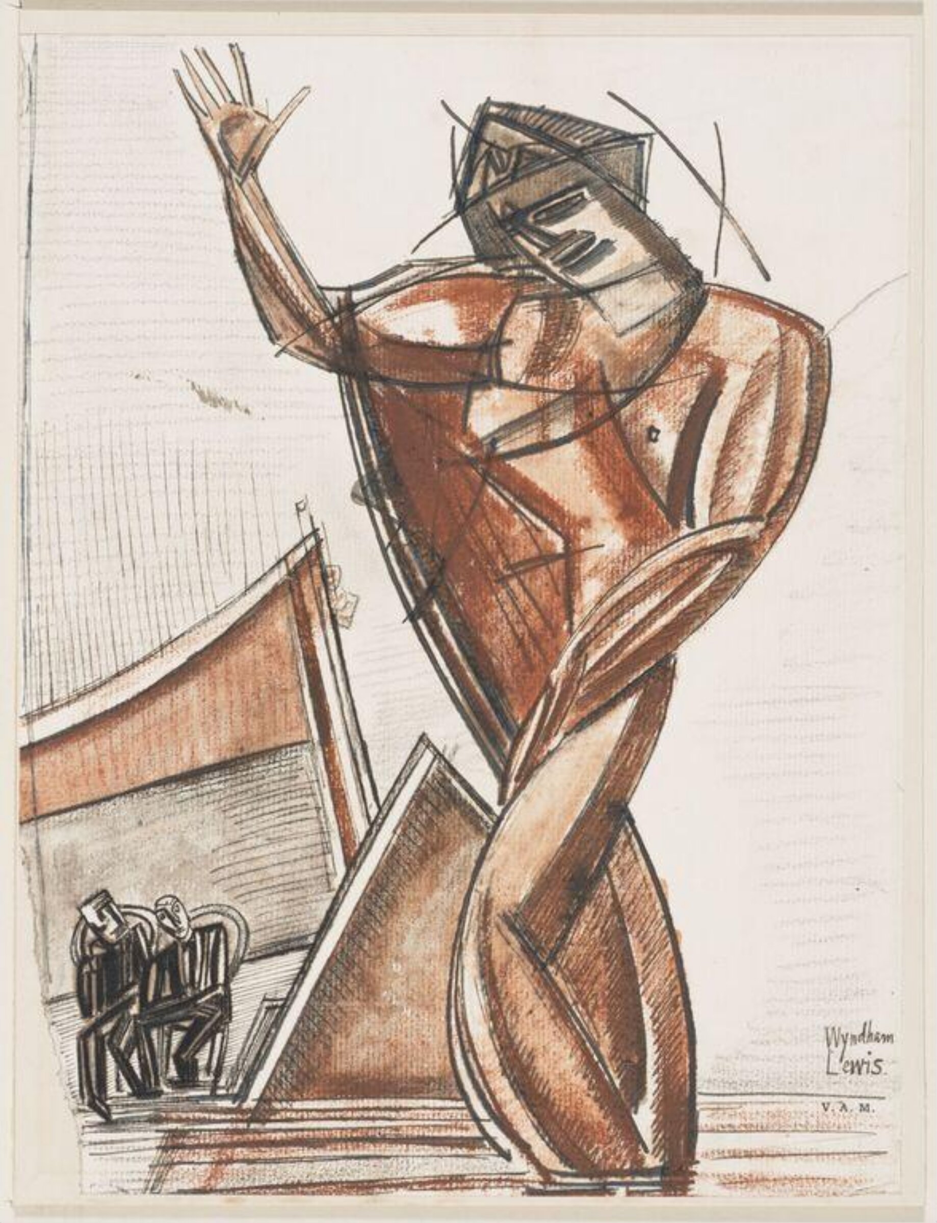 The Audition, Percy Wyndham Lewis, 1912-1913