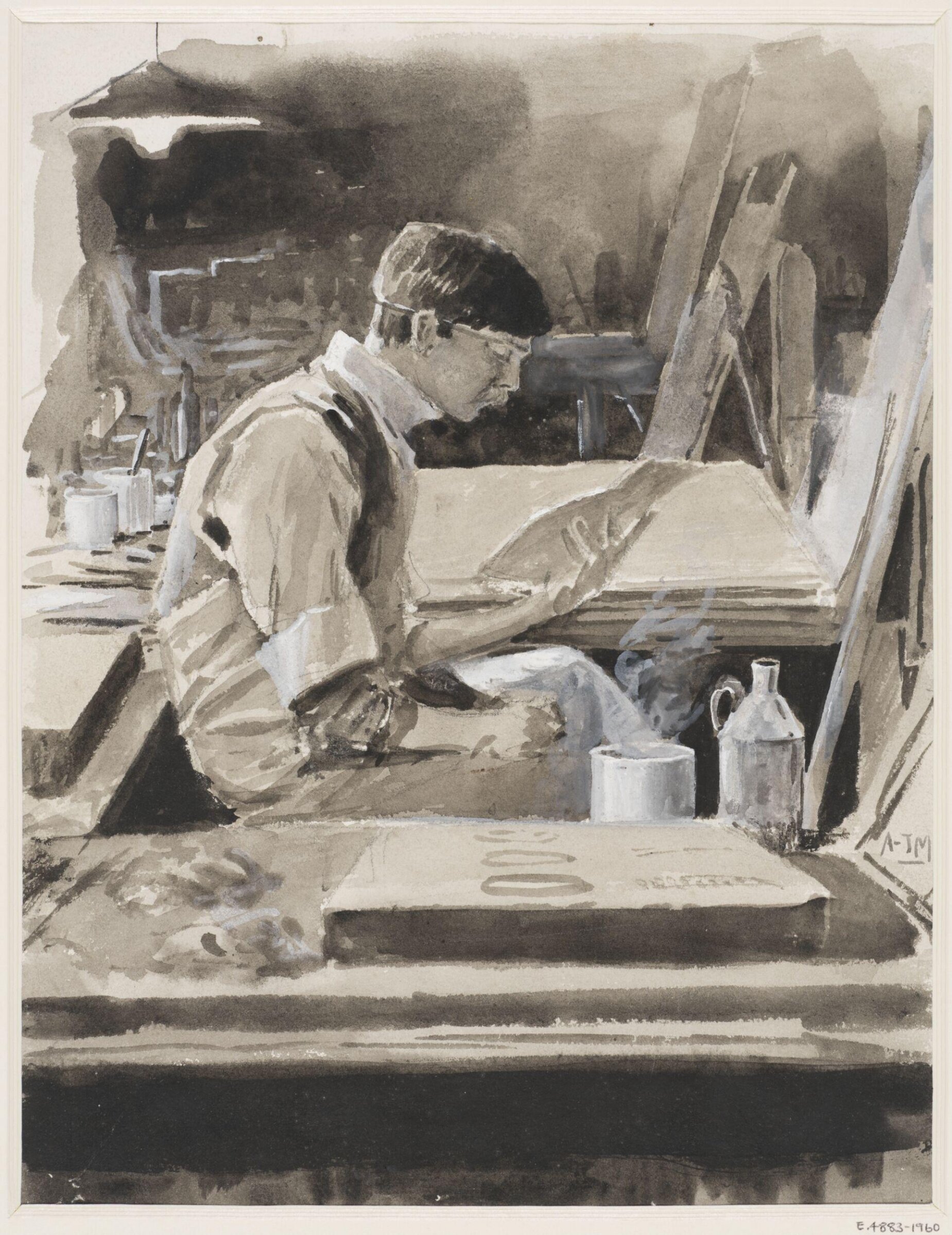 Drawing, Munnings, 1896