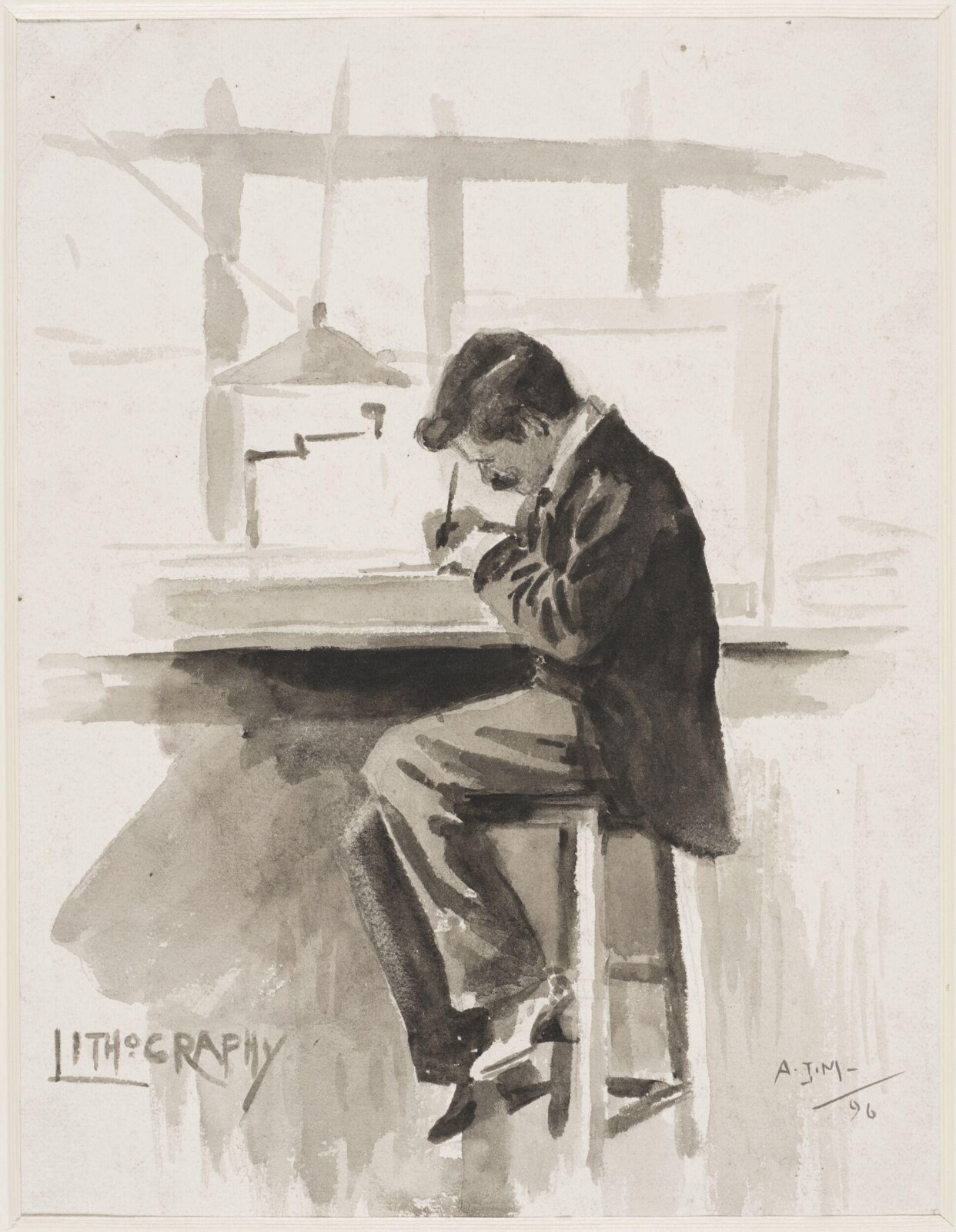 Drawing, Munnings, 1896