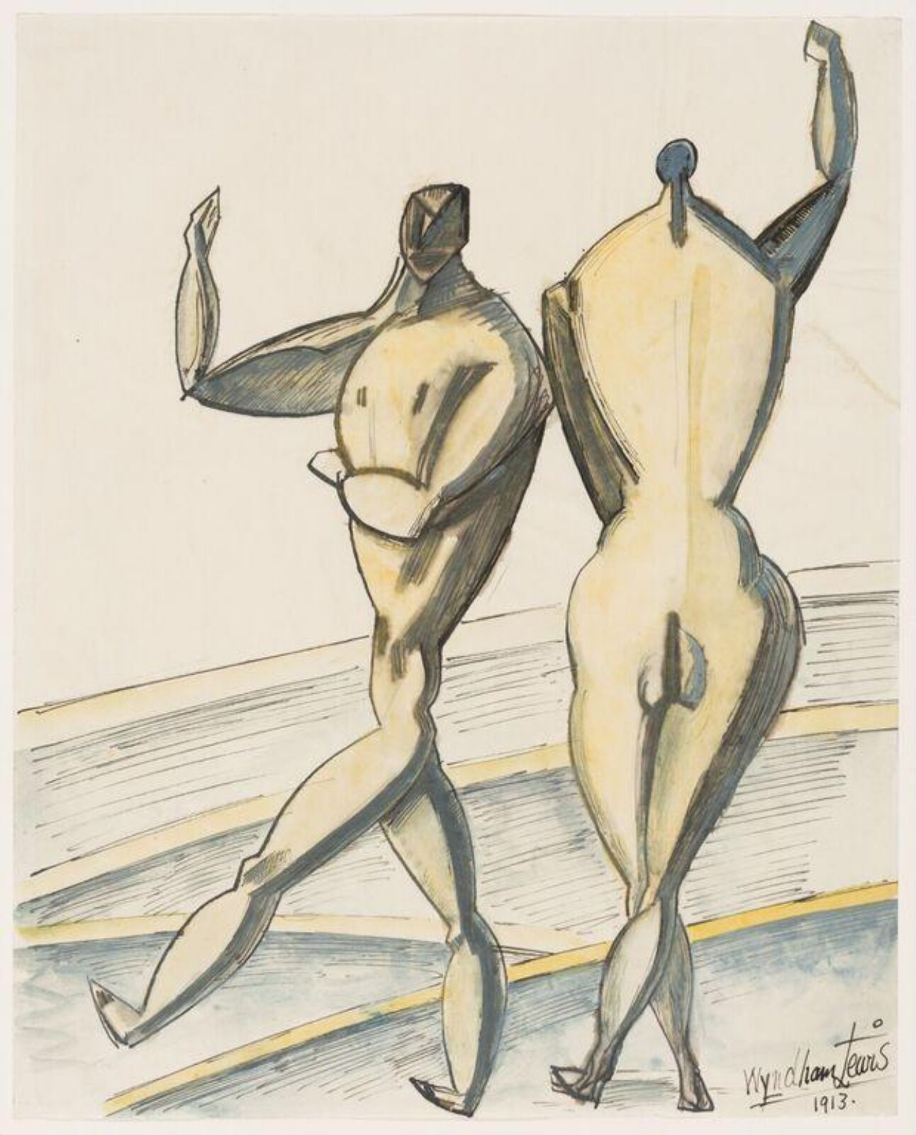 Second Movement, Wyndham Lewis, 1913