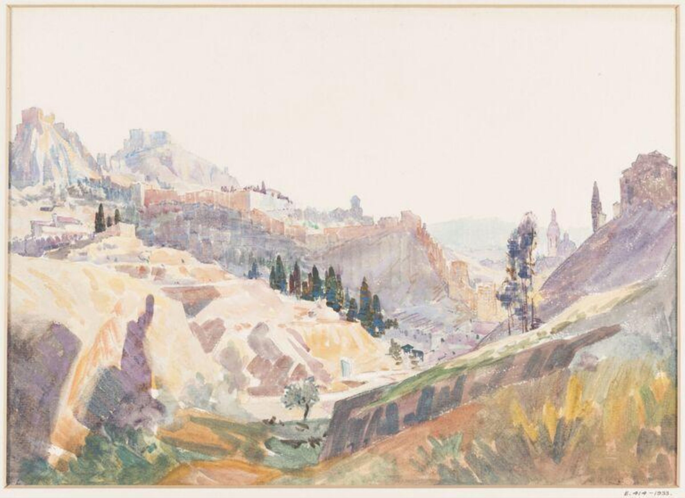 Watercolour drawing, George Murray, 1900-1930
