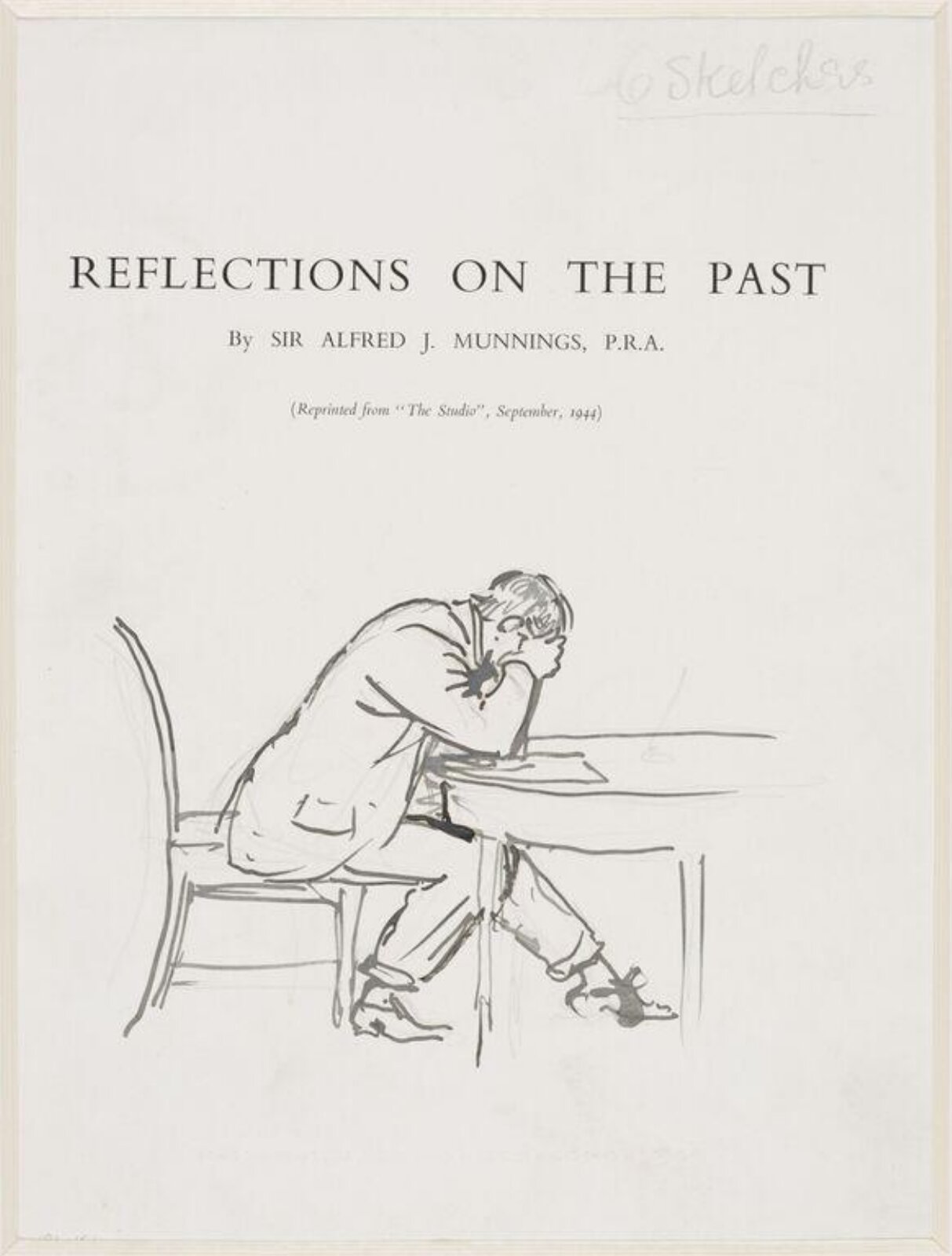 Drawing, Munnings, 1944-1959