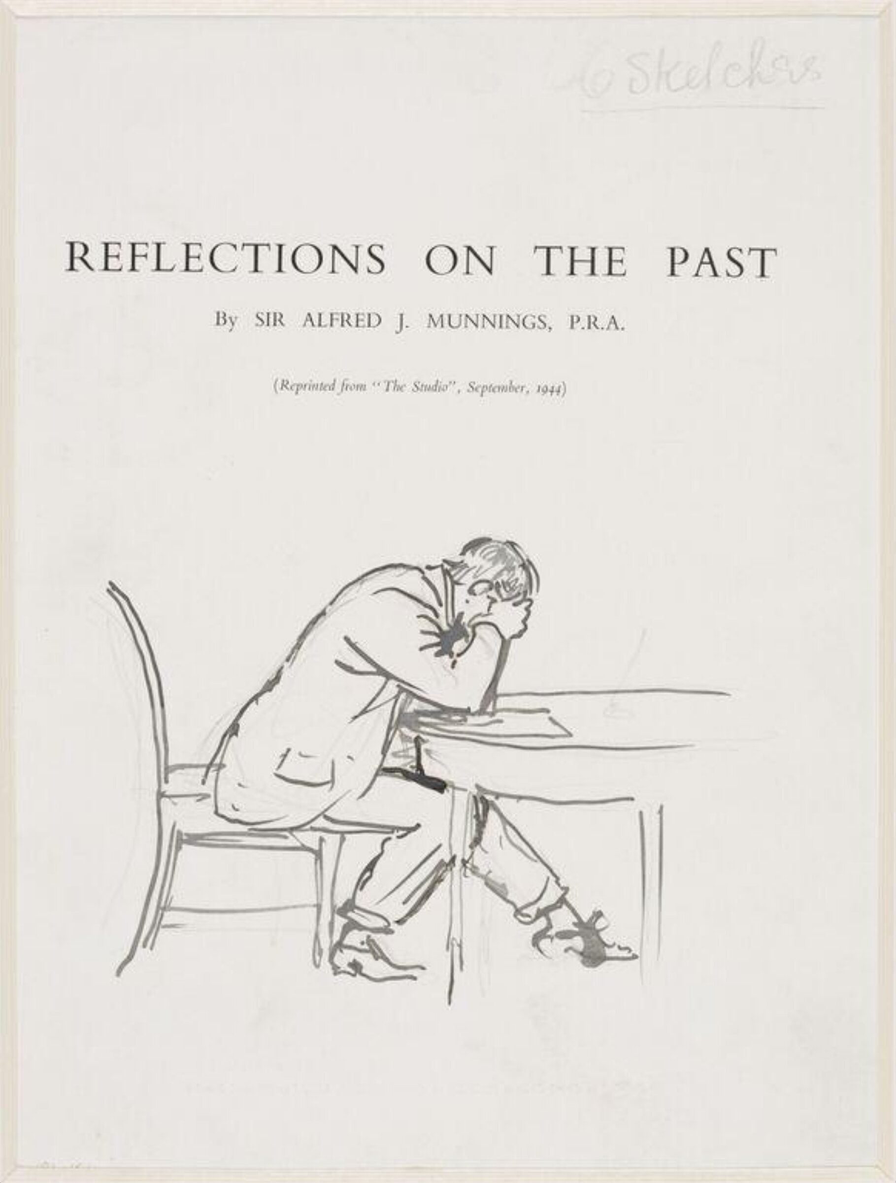 Drawing, Munnings, 1944-1959