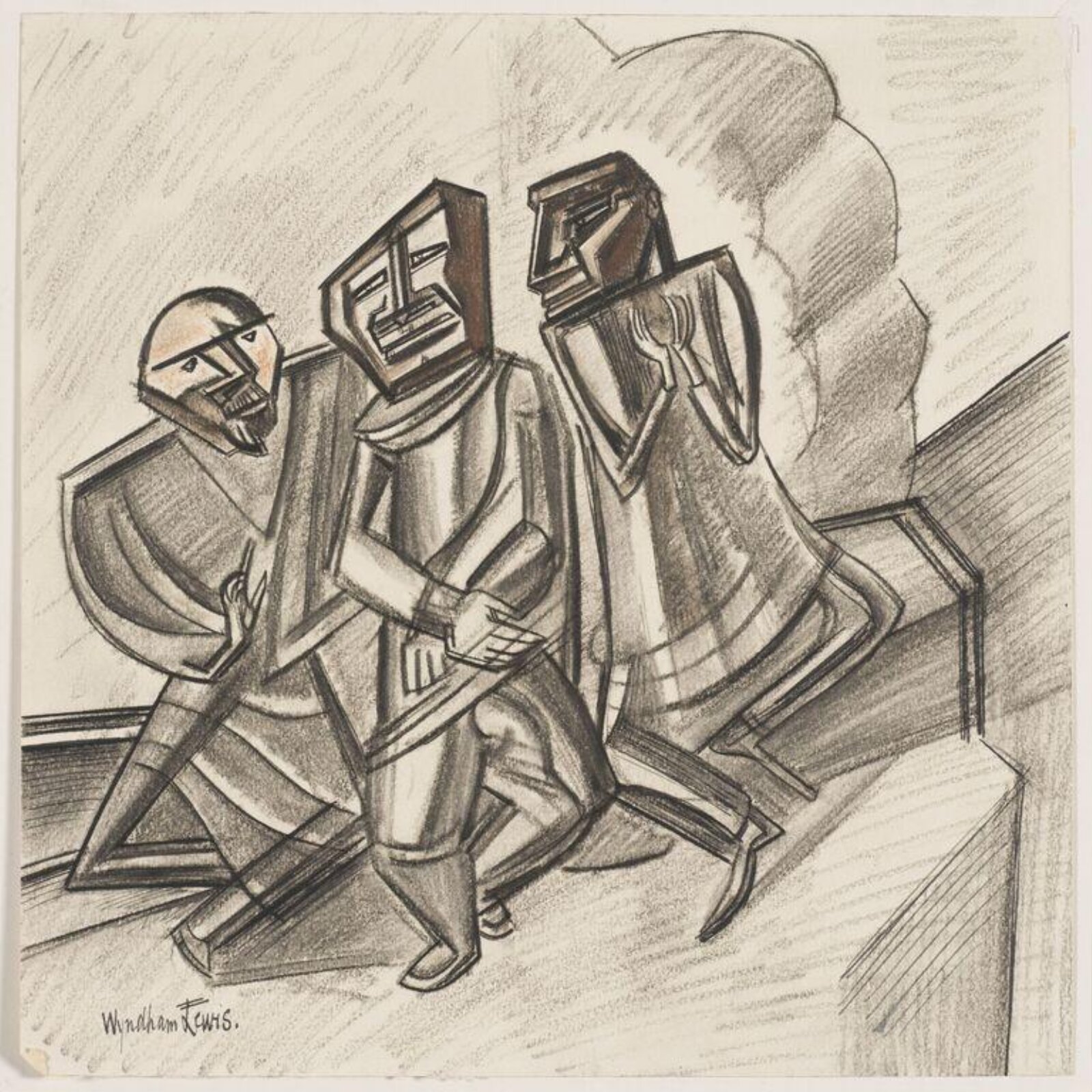 Three Philosophers, Wyndham Lewis, 1917
