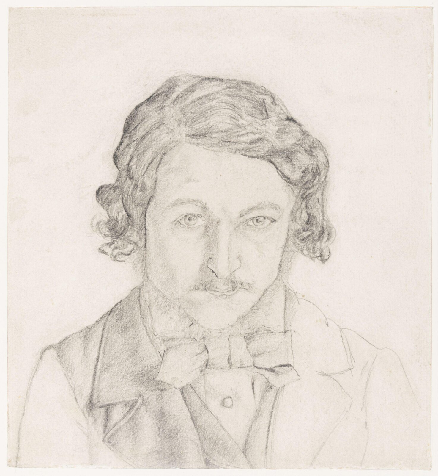 Self portrait, William Morris, ca. 1856