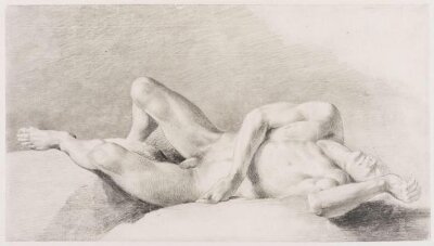 Study of a reclining male nude