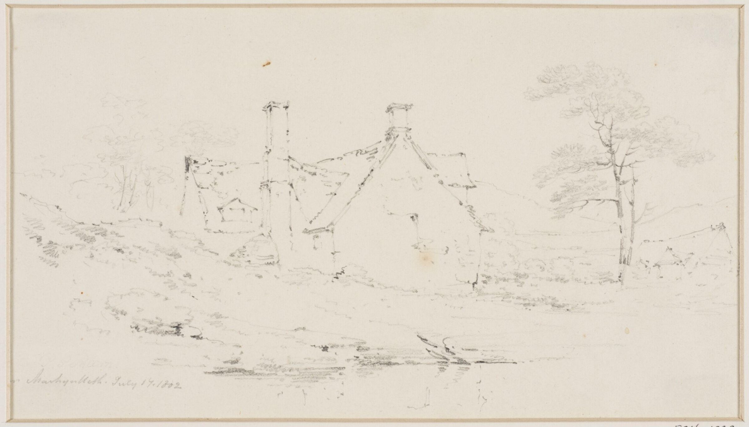 Machynlleth, Paul Sandby Munn, early 1800s