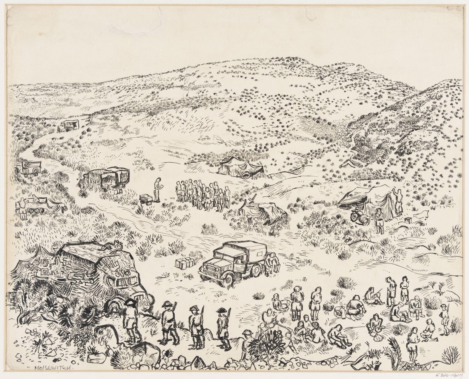 Drawing, Daniel Moiseiwitsch, 1940-44