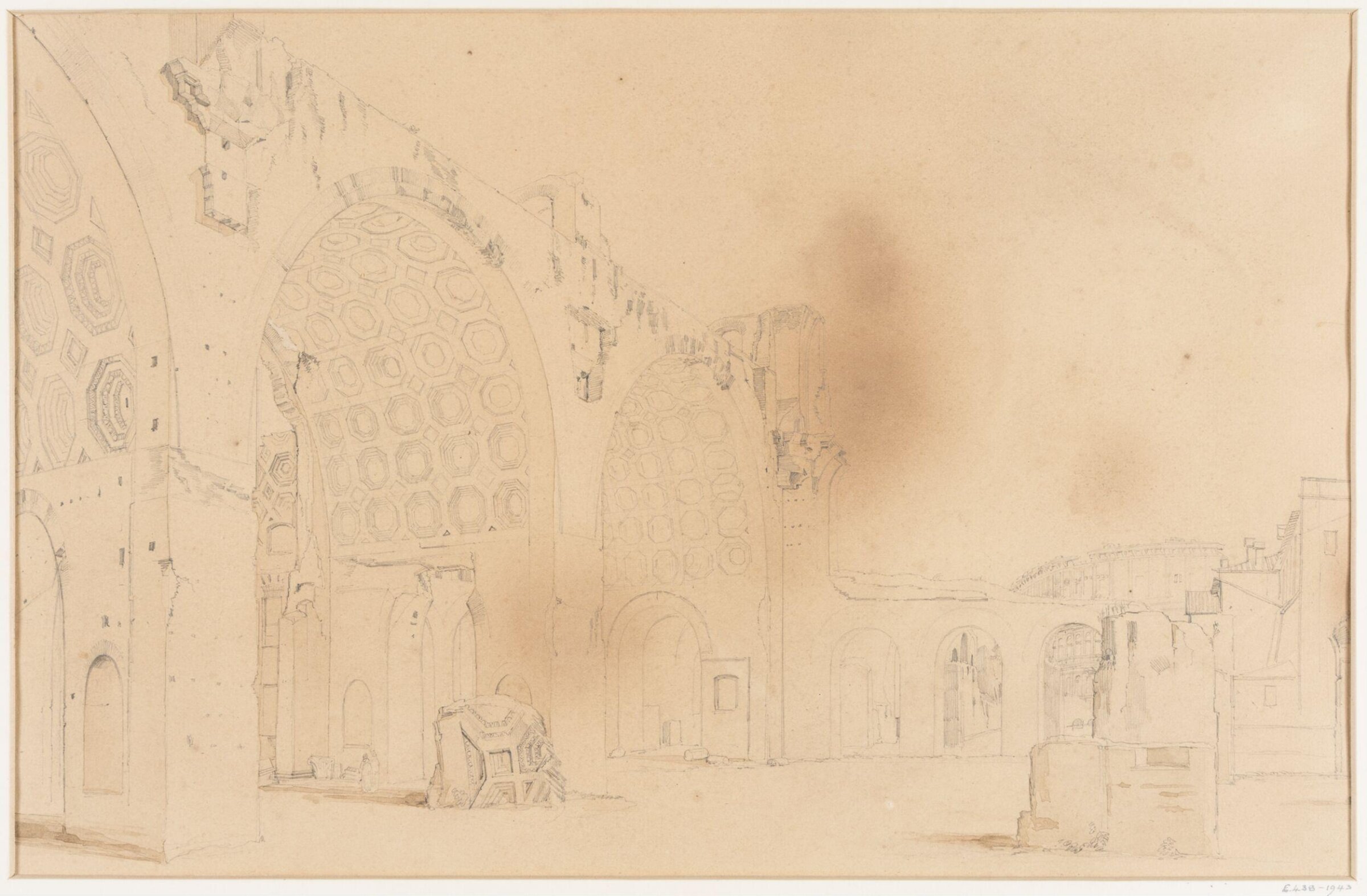 The Basilica of Constantine (formerly of Maxentius), George Belton Moore, c.1837