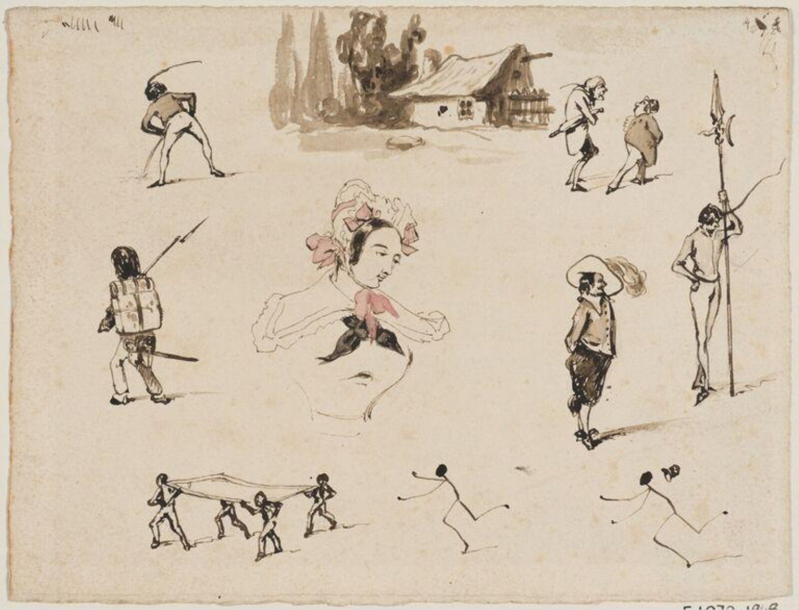 Drawing, Thomas Morten, 1836-1866