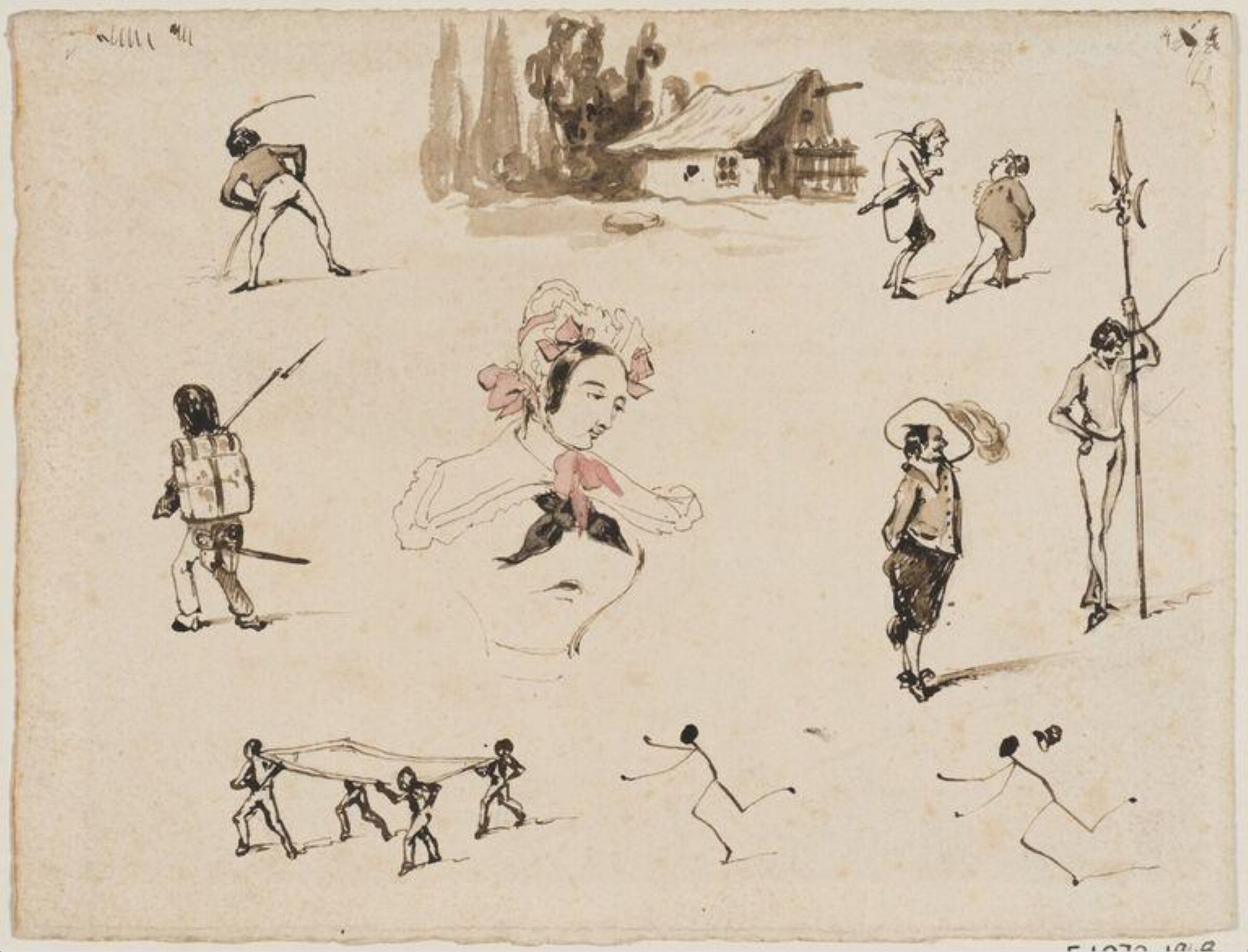 Drawing, Thomas Morten, 1836-1866