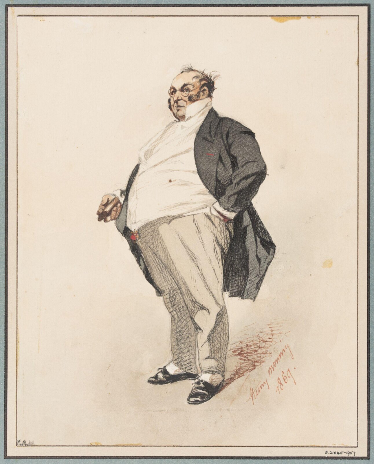 Drawing, Henry Bonaventure Monnier, 1869