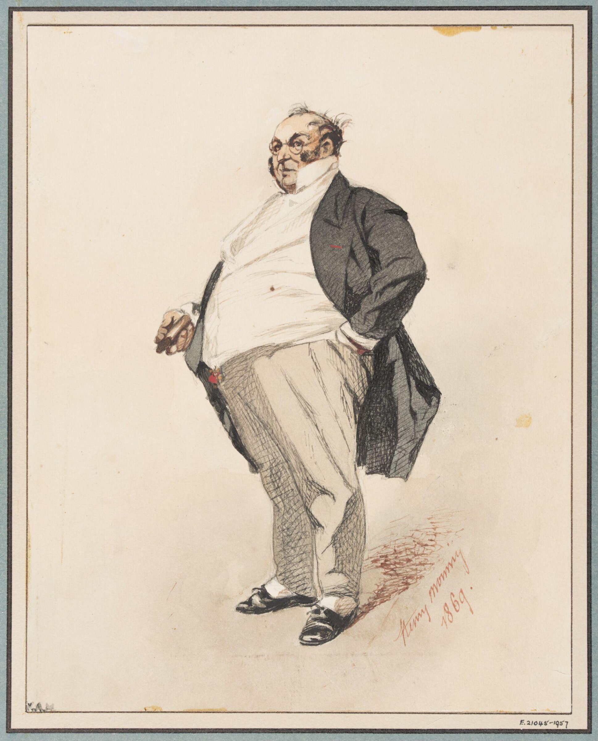 Drawing, Henry Bonaventure Monnier, 1869