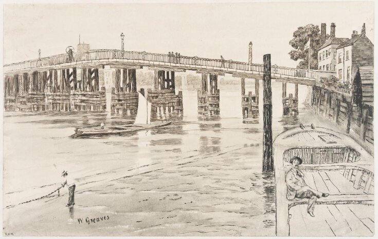Old Battersea Bridge from the south-west. top image