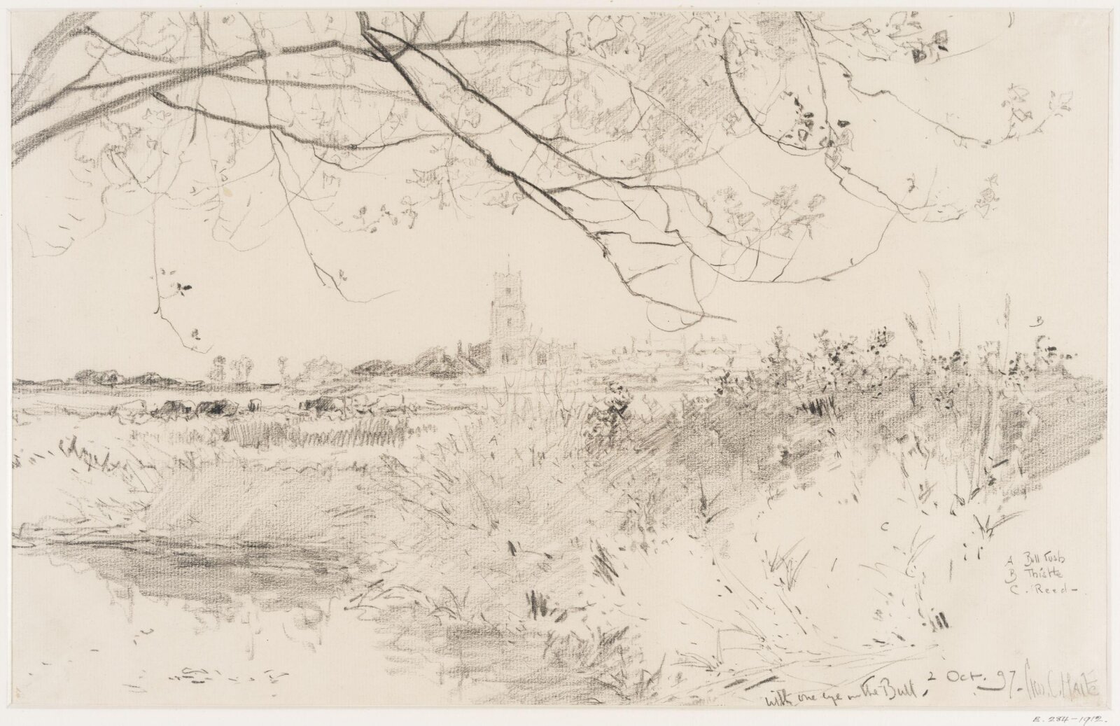 Walberswick Marshes., Haite, 2 Oct 1897