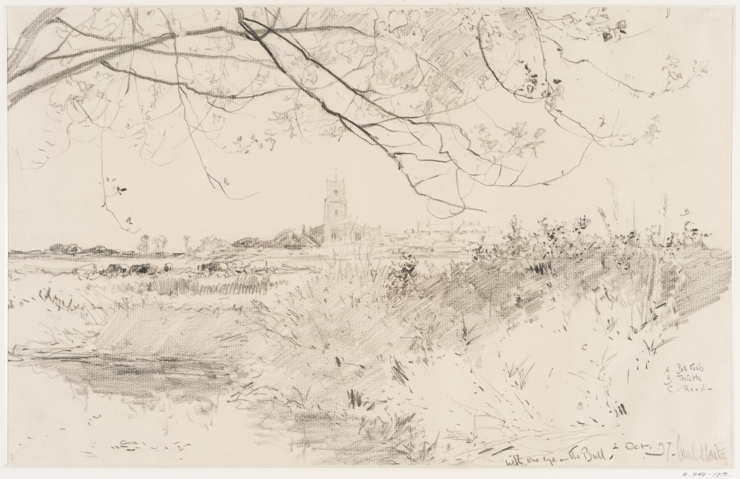 Walberswick Marshes., Haite, 2 Oct 1897