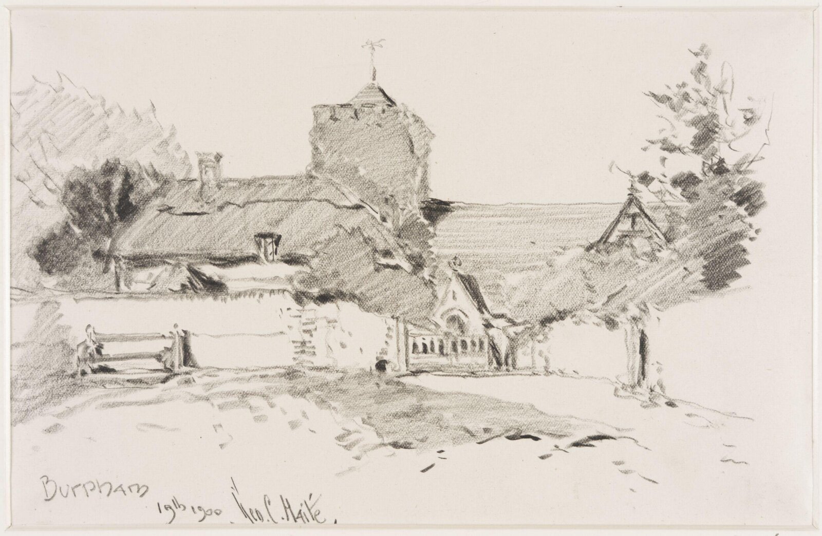 Burpham Church., Haite, 1900