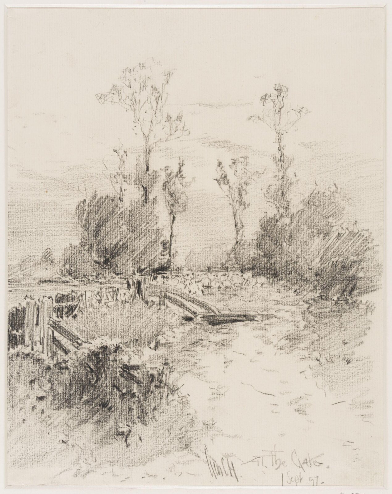 At the Gate, Kessingland., Haite, 1 Sept 1897