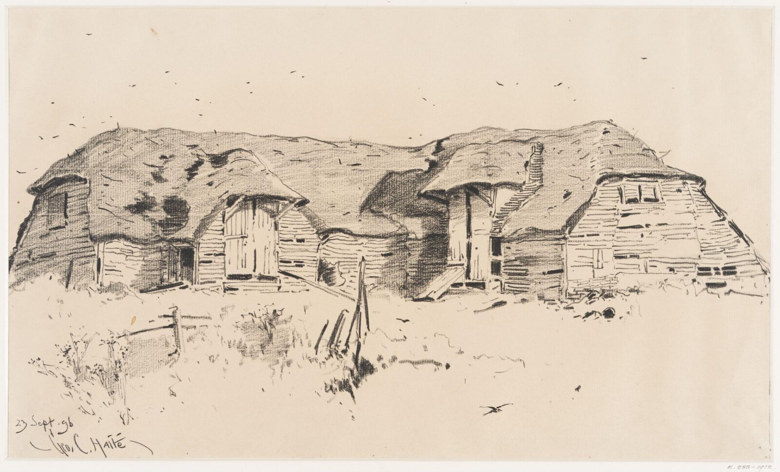 Gothic barn, near Great Mongeham, Kent., Haite, 23 September 1896