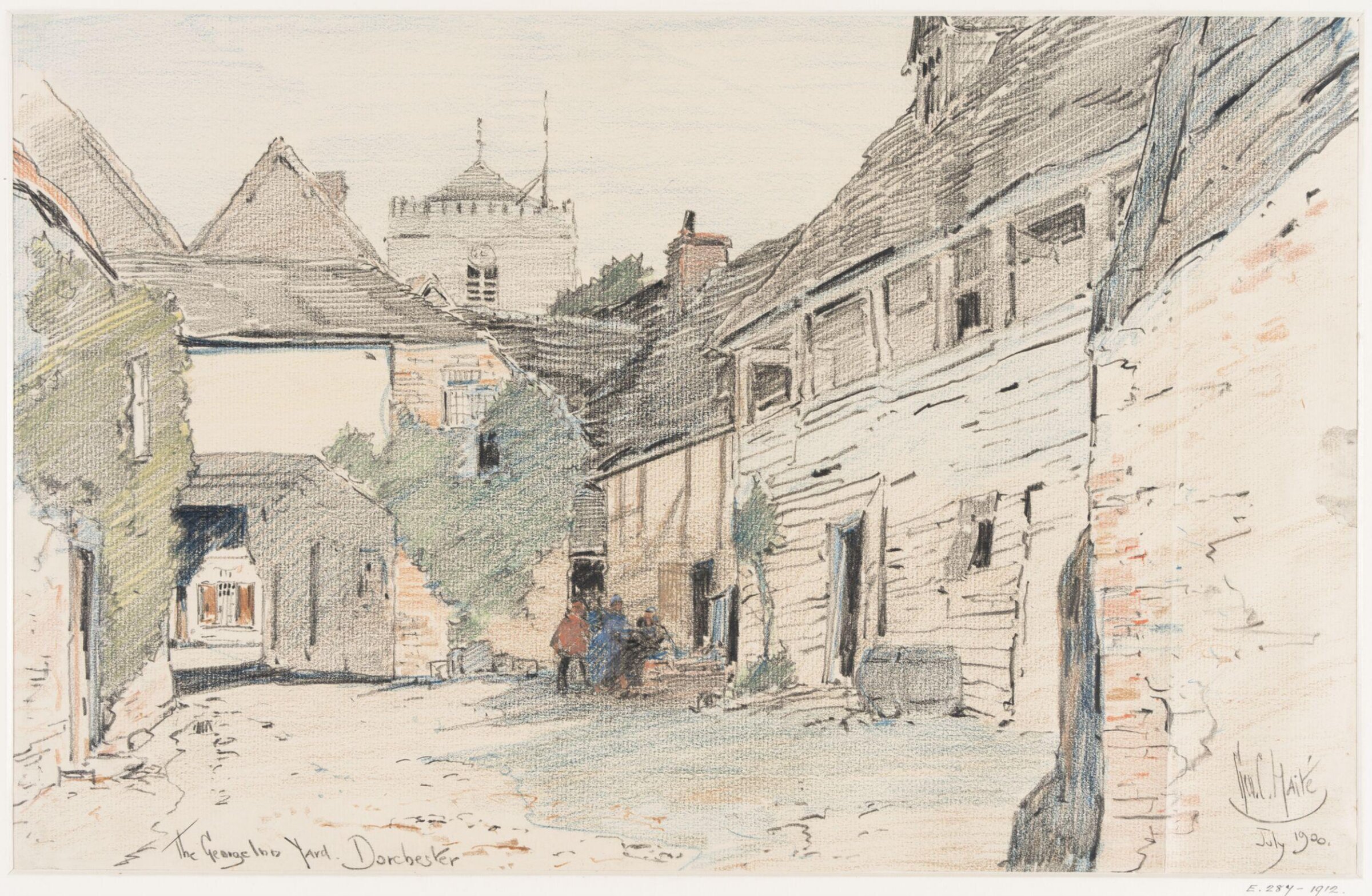 The George Inn Yard, Dorchester., Haite, July 1900