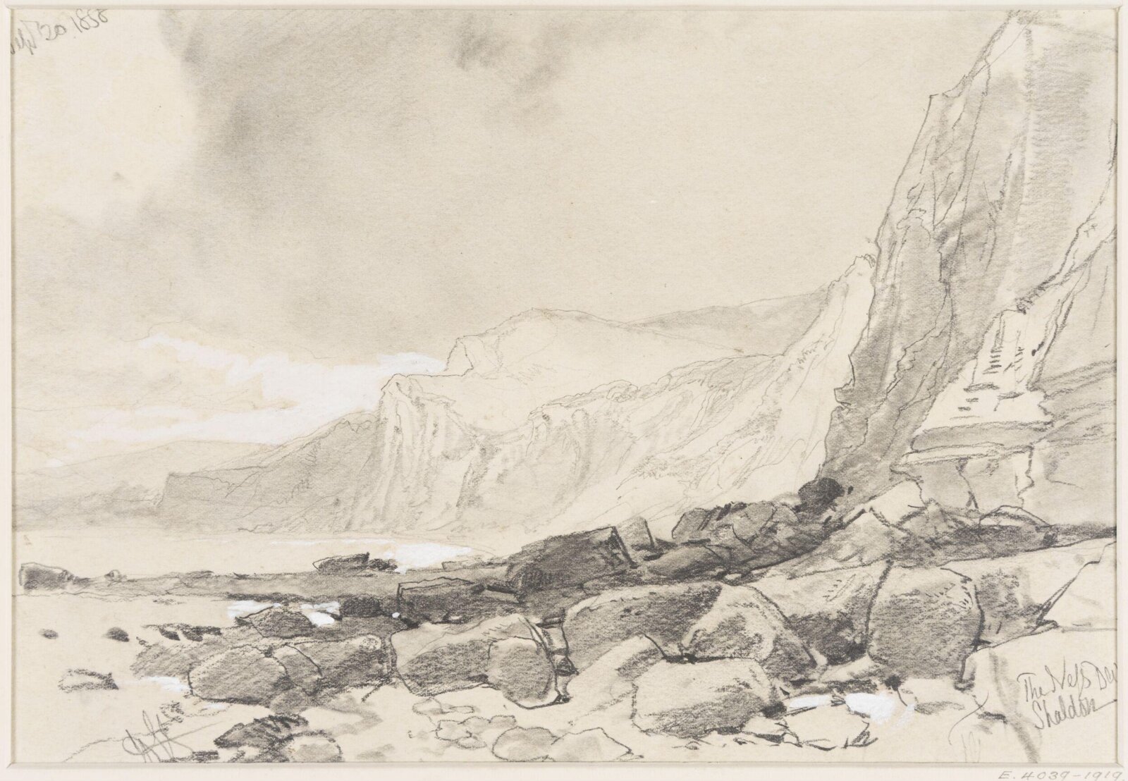 The Ness, Shaldon, Devon, James Duffield Harding, 20/09/1858