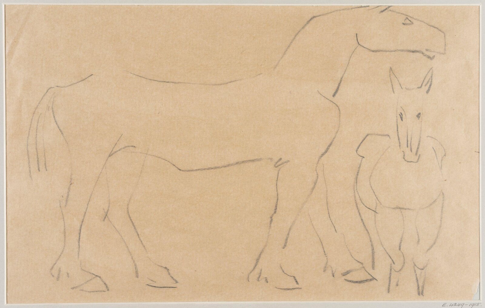 Drawing, Henri Gaudier-Brzeska, 1910-15