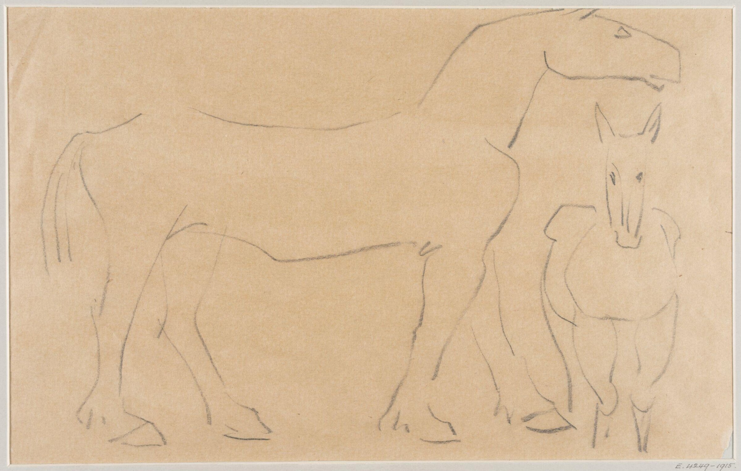 Drawing, Henri Gaudier-Brzeska, 1910-15