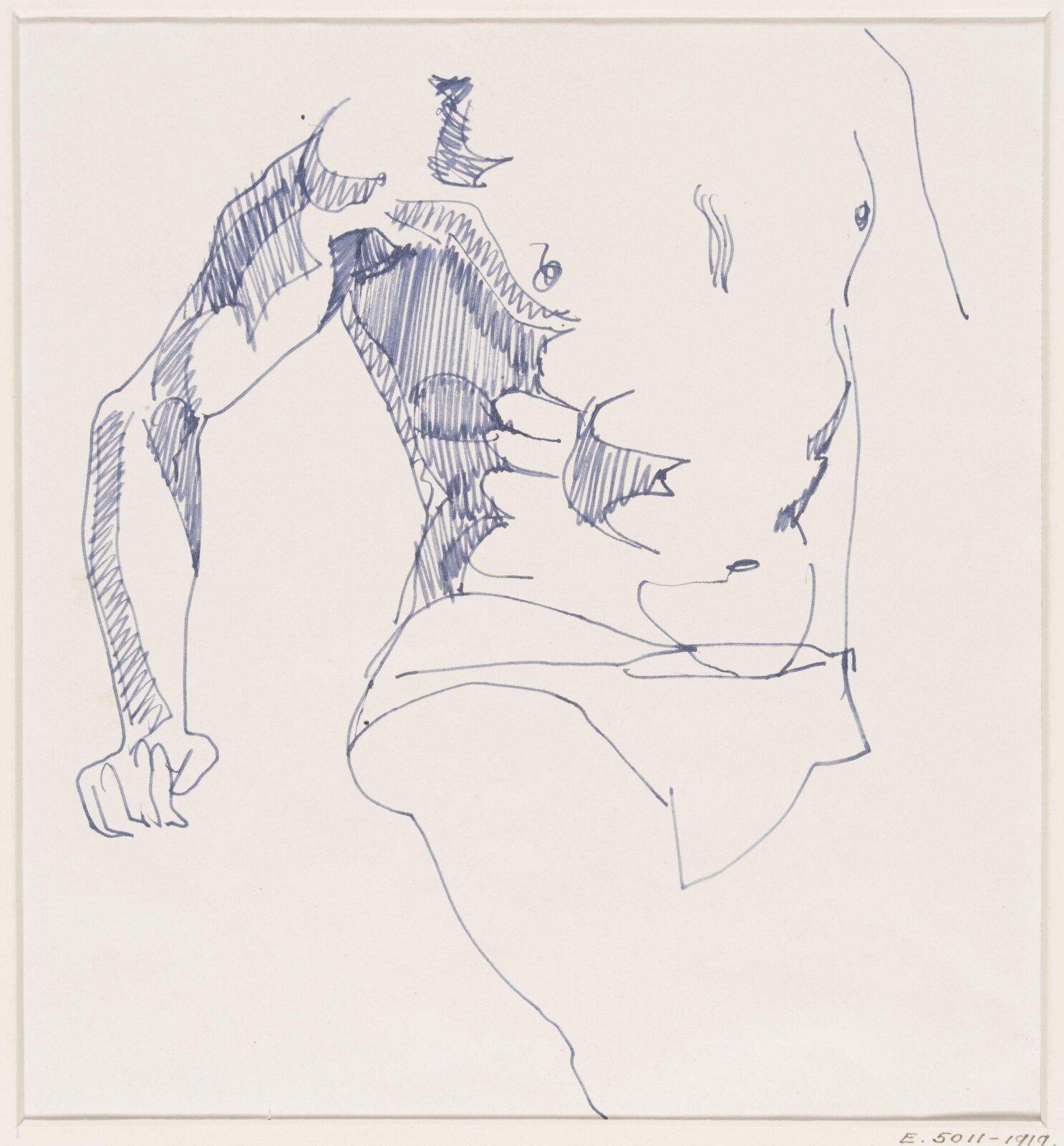 Torso and right arm, Henri Gaudier-Brzeska, circa 1913