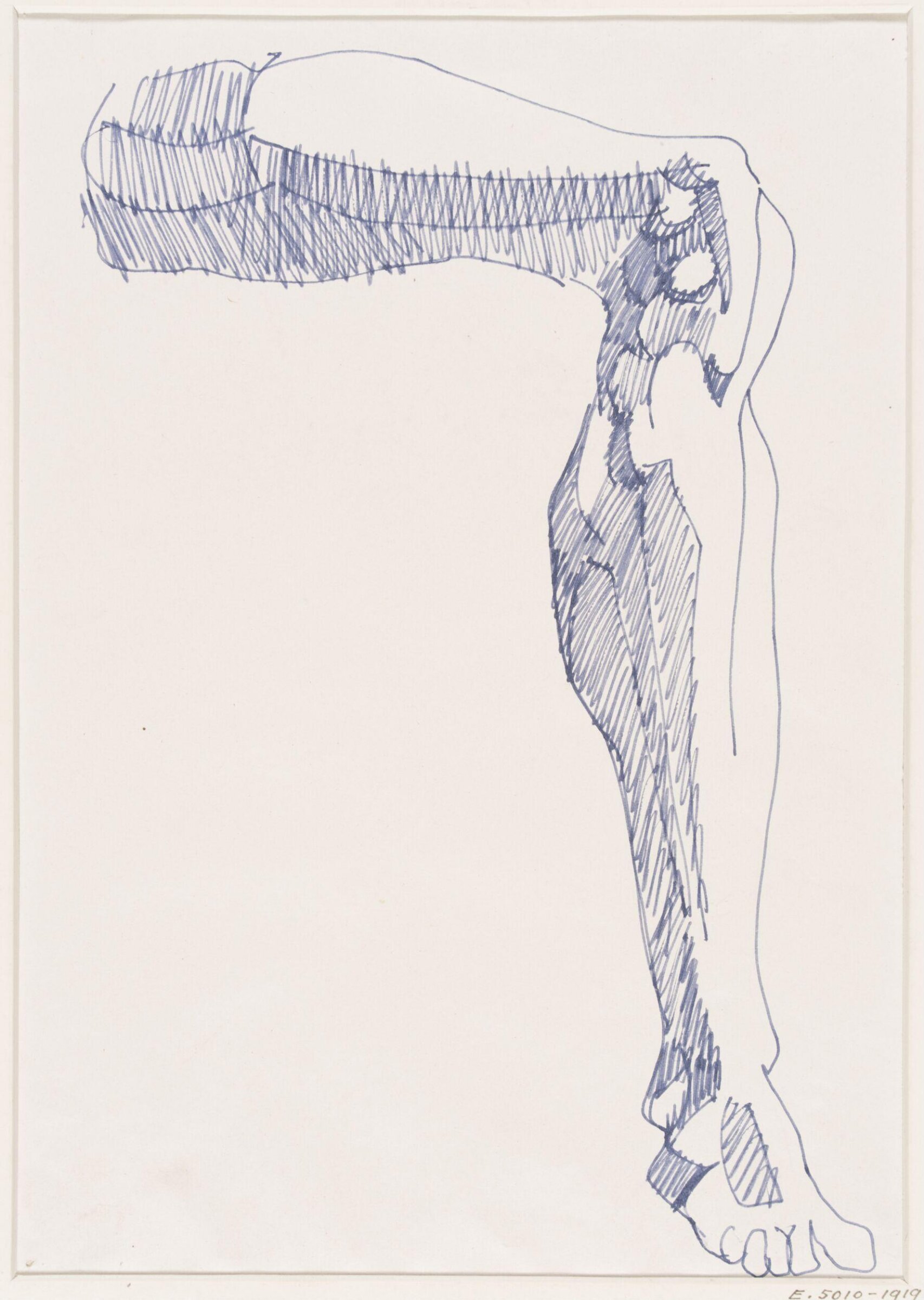 Leg of a man, Henri Gaudier-Brzeska, 1913