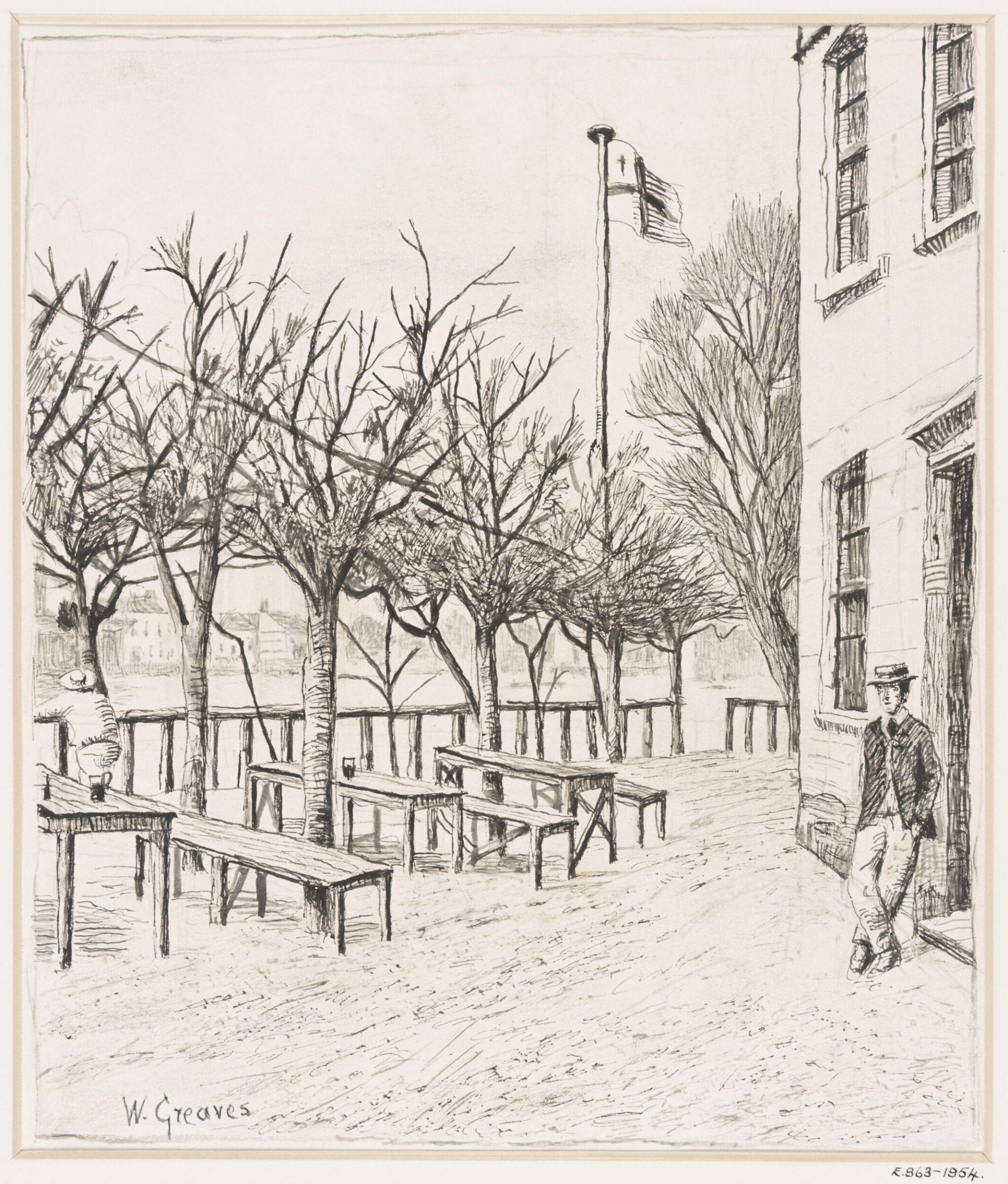 "Swan Tavern Tea Gardens Battersea", Walter Greaves