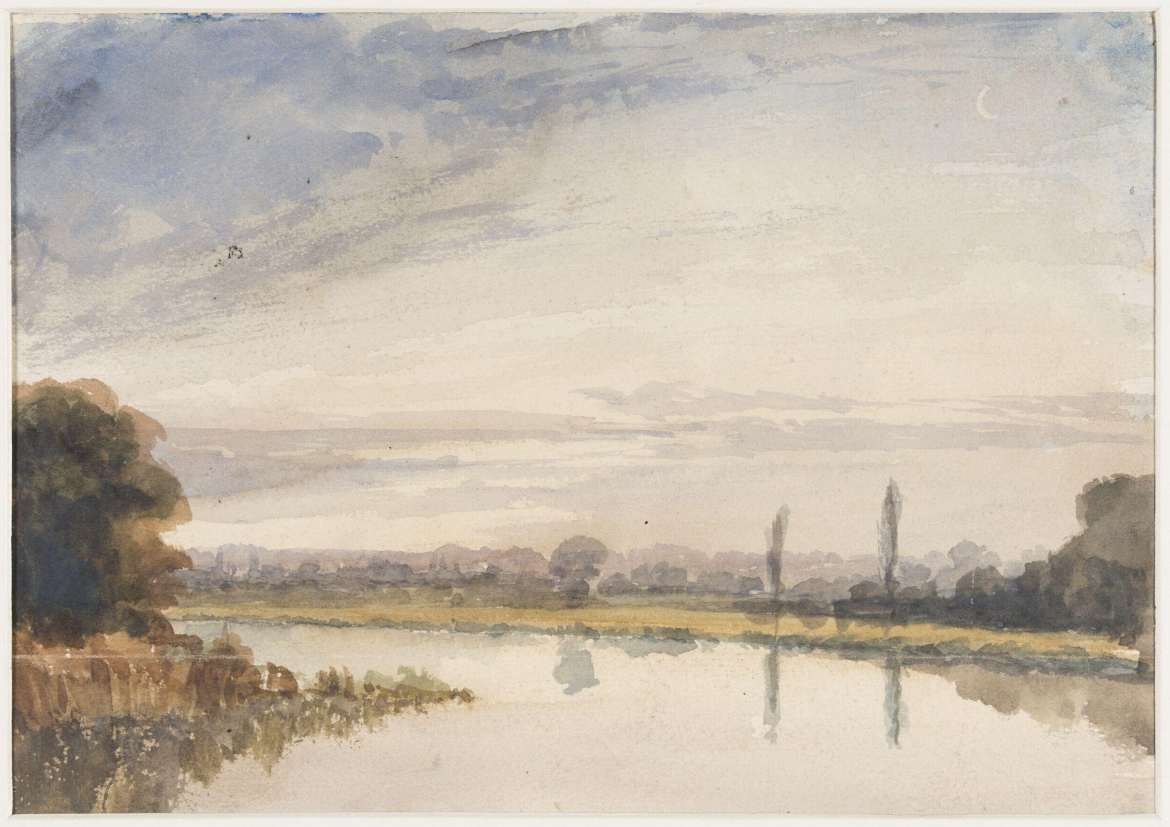 'View on the Thames at evening.'/'From Ida's Arbour, Sonning.', Haden, 13 June 1858