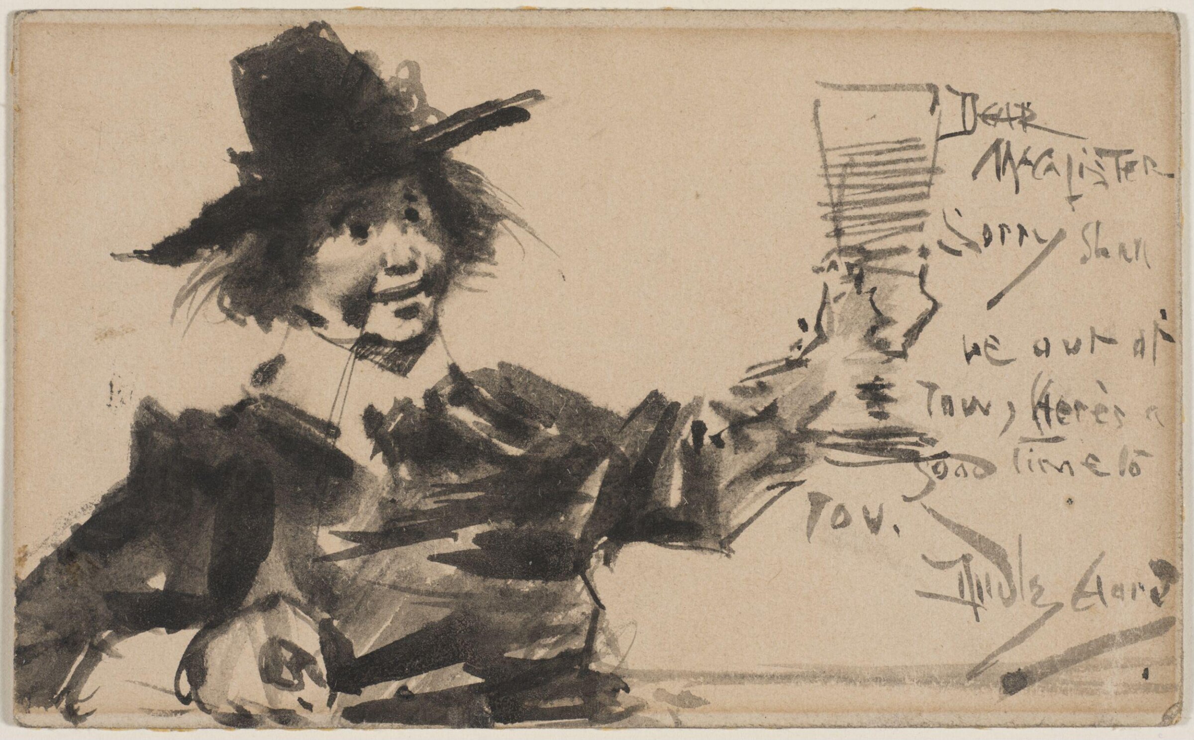 Drawing, Dudley Hardy