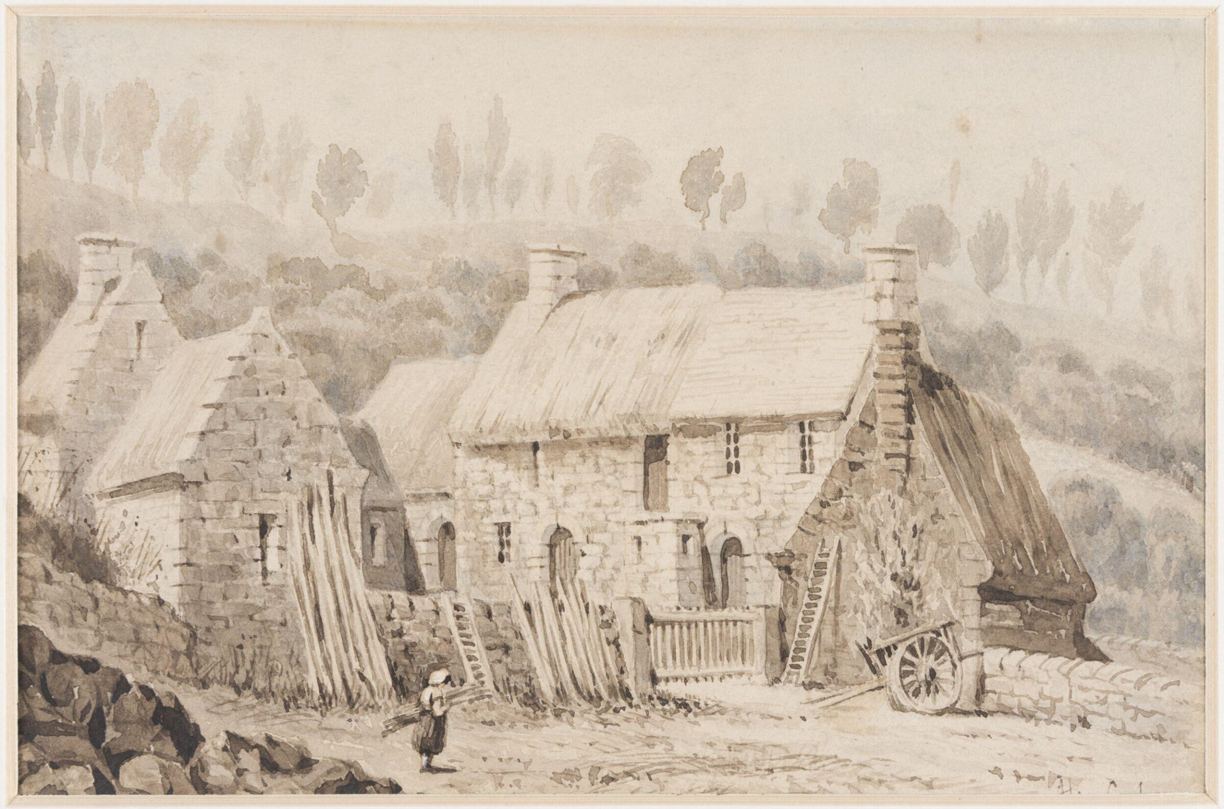 A Farmhouse, Perroz Guirec, Brittany, Alexander Graham, ca.1875 - ca.1893