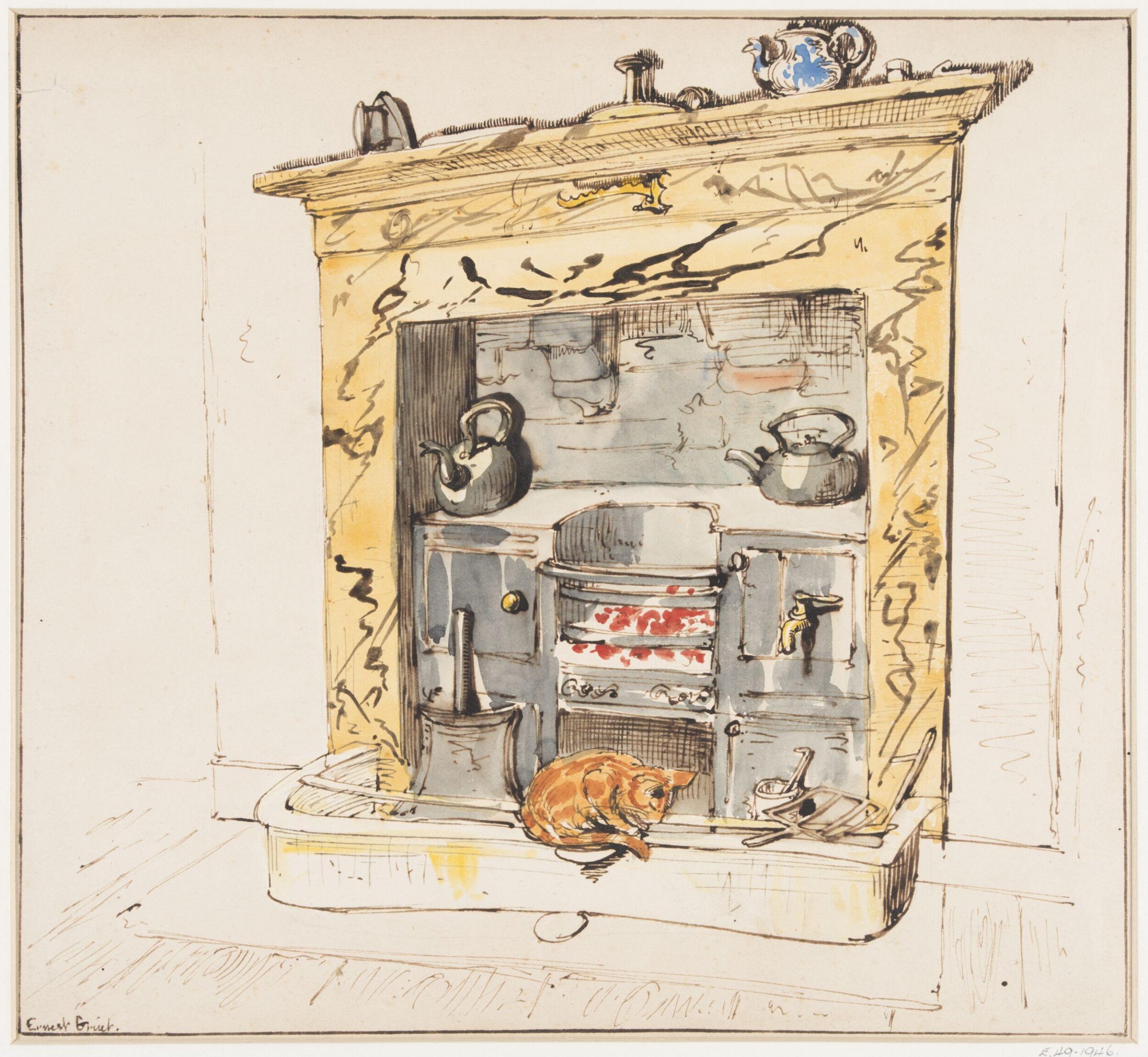 Drawing, Ernest Griset, second half of the 19th century