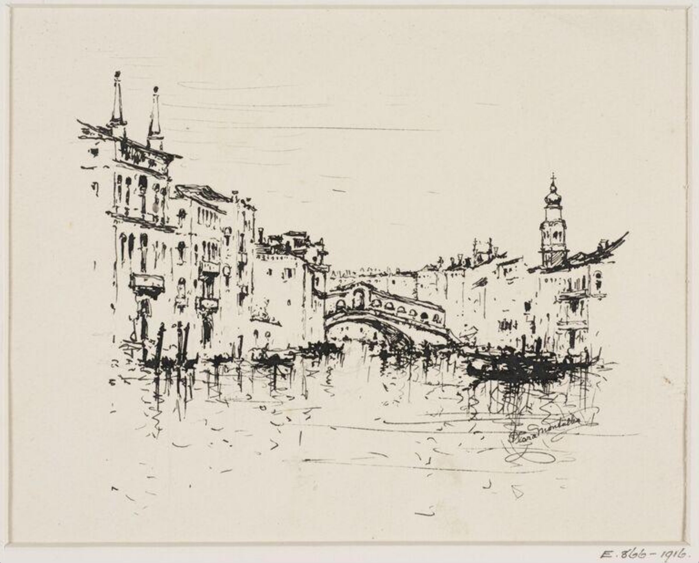 Drawing, Clara Montalba, c. 1860-1916
